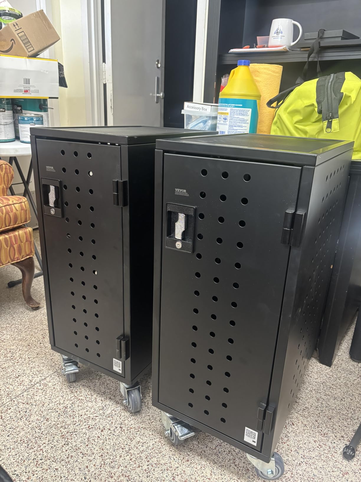 VEVOR Laptop Cart, 20 Device Mobile Charging Cart, Up to 15.6