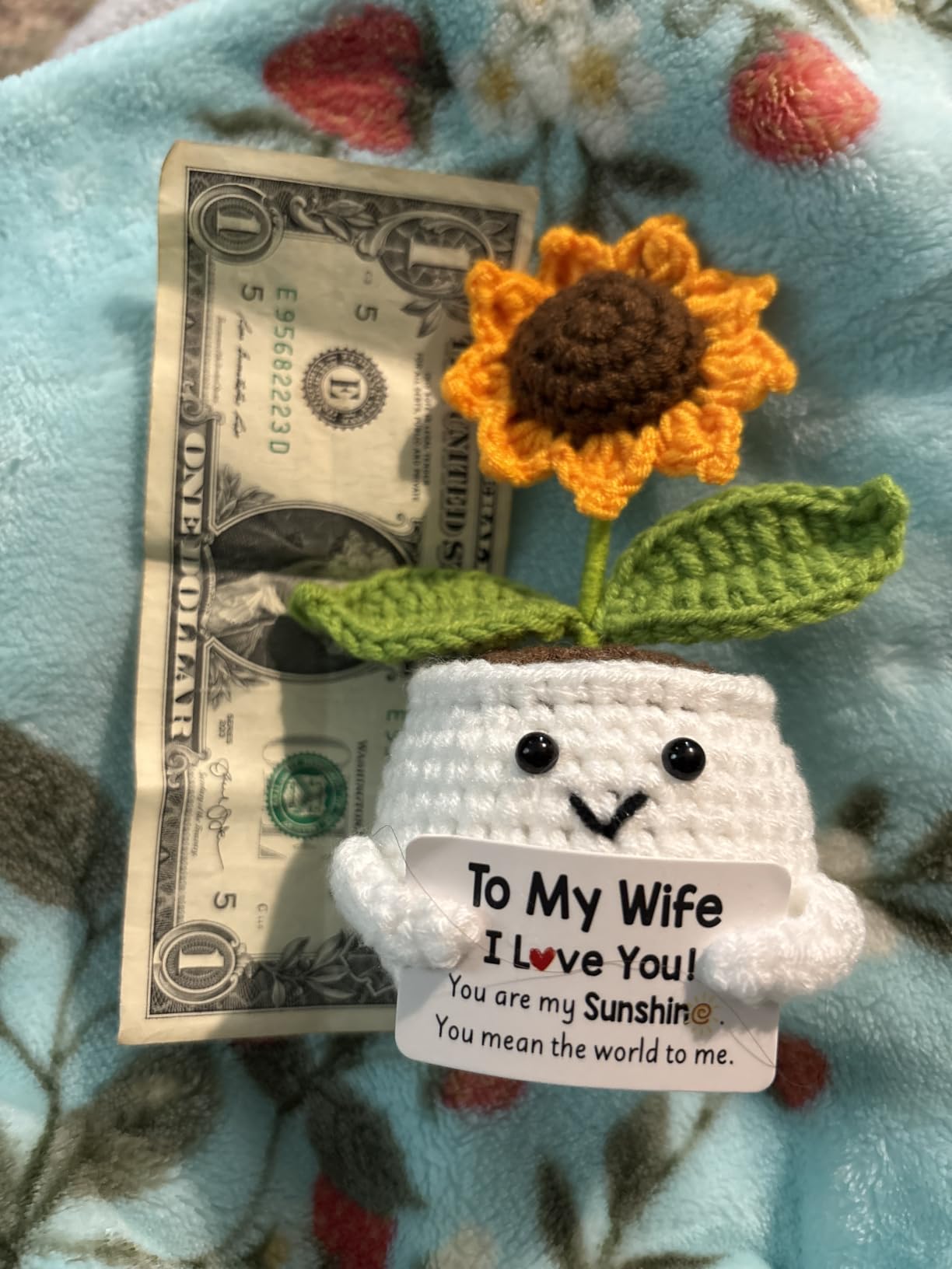 Teacher Appreciation Gifts, Thank You Teachers Gift, End of Year Teacher Gifts, Personalized Graduation Father's Day Birthday Gift for Teachers Mentor Coworker Senior, Handmade Crochet Sunflower Doll customer photo 1