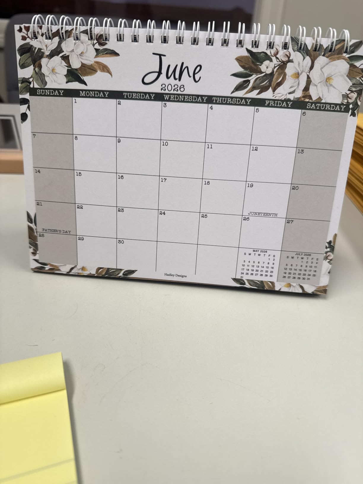 Small Desk Calendar 2026-2027 Standing Flip - 18-Month 2026 Desk Calendar Small for Home, Office & School, Standing Desks Calendars 2026-2027, Mini Desks Calendars, Back to School Teacher Gifts customer photo 1