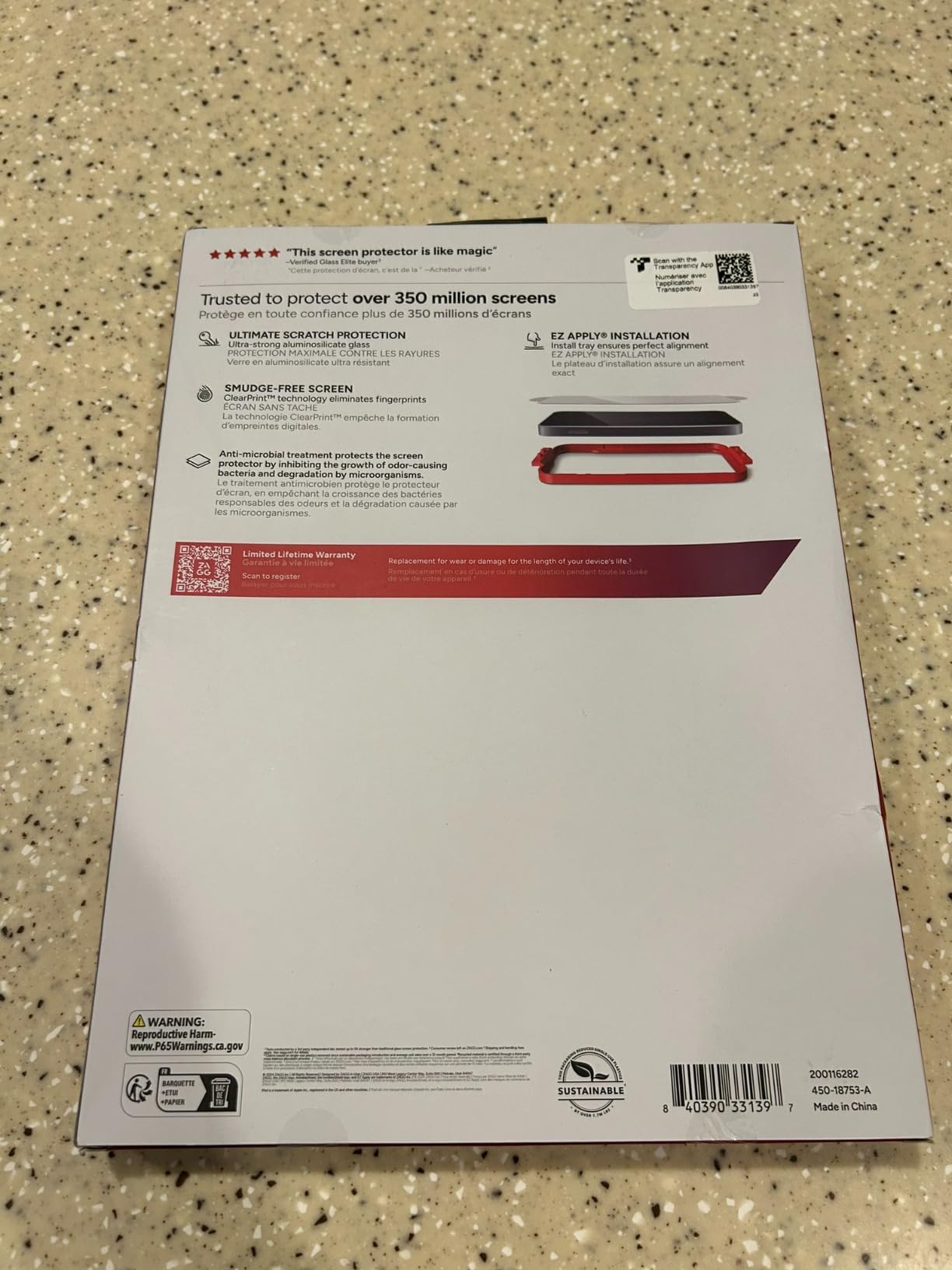 ZAGG Glass Elite Screen Protector for iPad 11-inch (A16) & iPad 10.9-inch (10th Gen) - 5X Stronger Tempered Glass, Smudge-Free, Easy Installation, Eco-Friendly with Recycled Glass customer photo 2