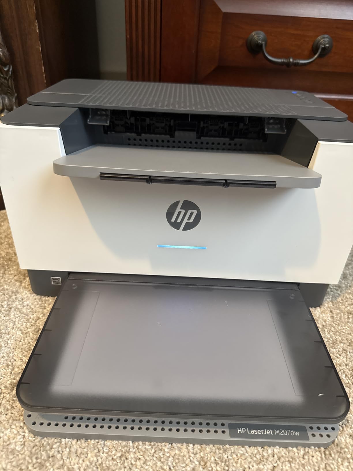 HP LaserJet M207dw Laser Wireless Printer, Black and White, Duplex, Best-for-Office customer photo 1