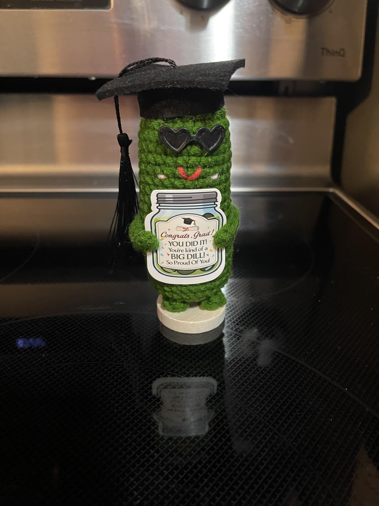 OASSIE Teacher Gifts for Women Men - Positive Apple Crochet, Back to School | Thank You Gifts for Women Teachers, Emotional Support Crochet, Handmade Keepsake, Soft Yarn Texture, Classroom Decor customer photo 1