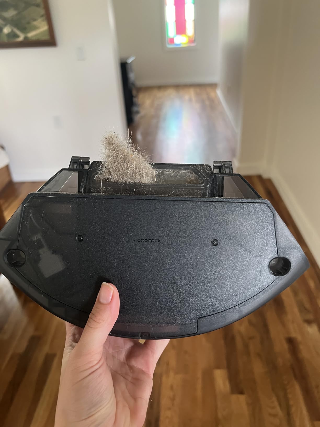 roborock Q7 M5+ Robot Vacuum and Mop, Up to 7-9 Weeks Self-Empty, 10000Pa | Upgraded from Q5 Max+, Dual Anti-Tangle System for Pet Hair & Carpet, PreciSense LiDAR Navigation, App Control, Black customer photo 2