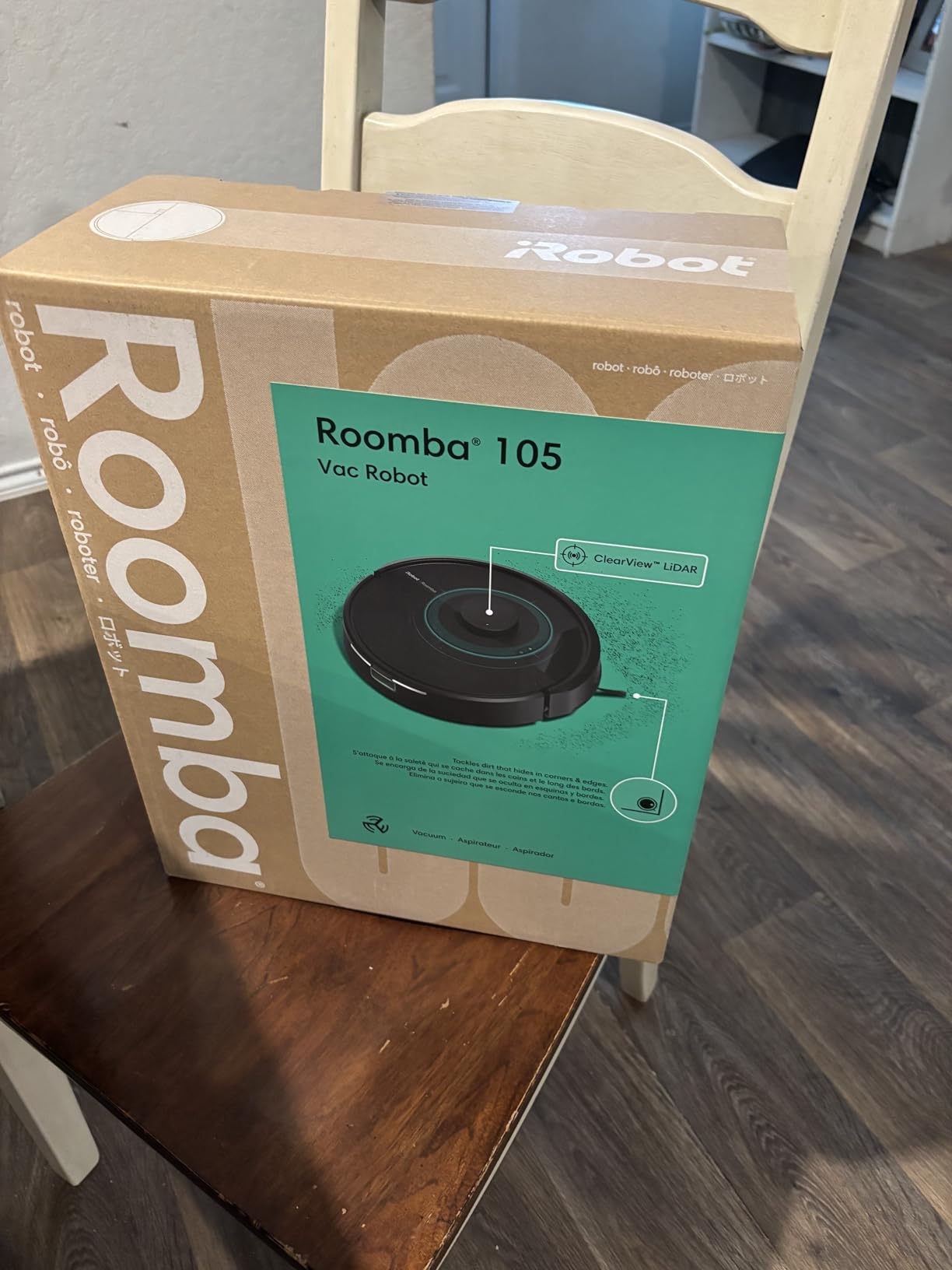 Roomba 105 Vac Robot Vacuum - Easy to use, Intense Power-Lifting Suction, LiDAR Navigation, Multi-Surface Cleaning, Cleans in Neat Rows, Self-Charging customer photo 2