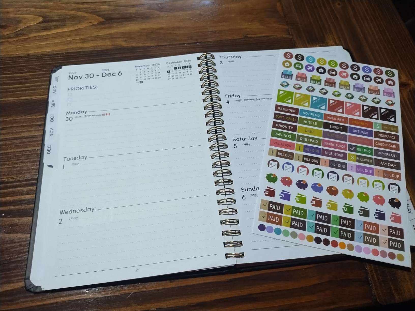 Planner 2026-2027, Weekly and Monthly Calendar Planner, JUL 2026 - JUN 2027 | Academic Year, Daily Agenda Book, A5(6.3'' x 8.5''), Sprial Bound, Inner Pocket, Office School Use customer photo 2
