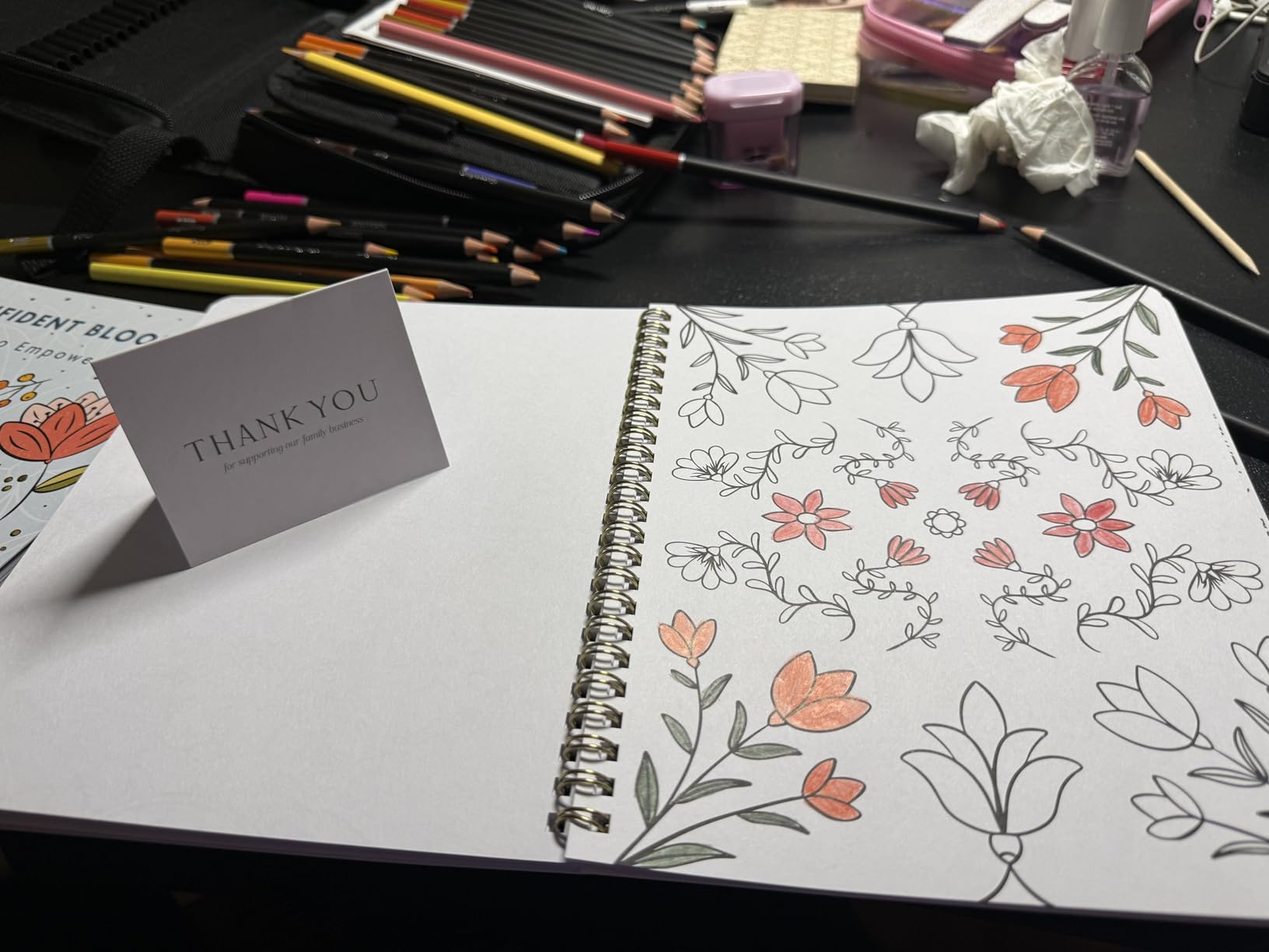Beautiful Adult Coloring Book Set of 2 for Relaxation - Affirmation Books | Inspirational Coloring Pages Make a Great Gift - Perfect Stress Relief, Fun to Color for Women customer photo 1