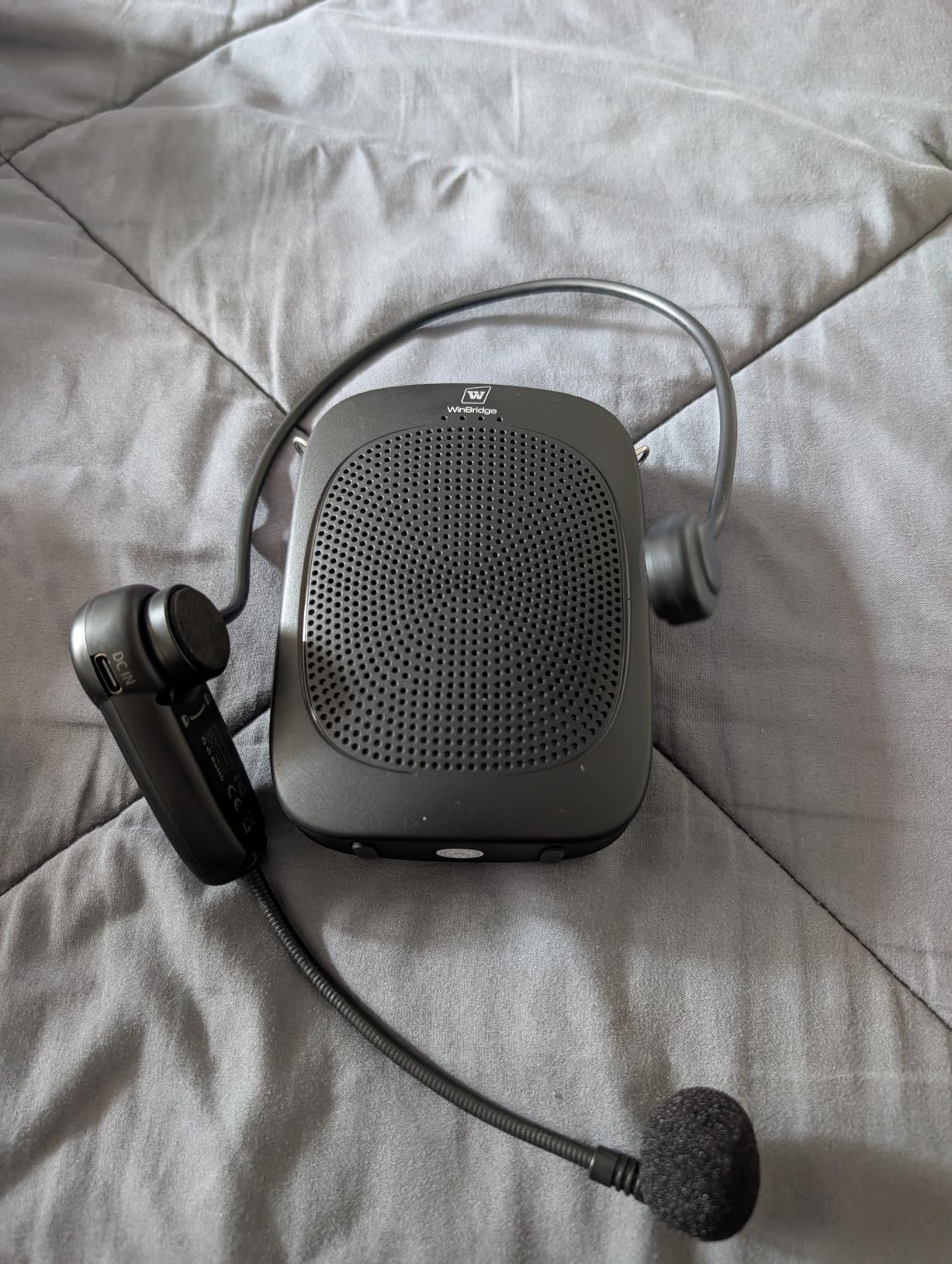 15W Wireless Voice Amplifier with Headset Microphone | Speaker with Microphone,Bluetooth Mic Headset Speaker for Teachers Elderly,Portable PA System for Classroom C002 customer photo 2