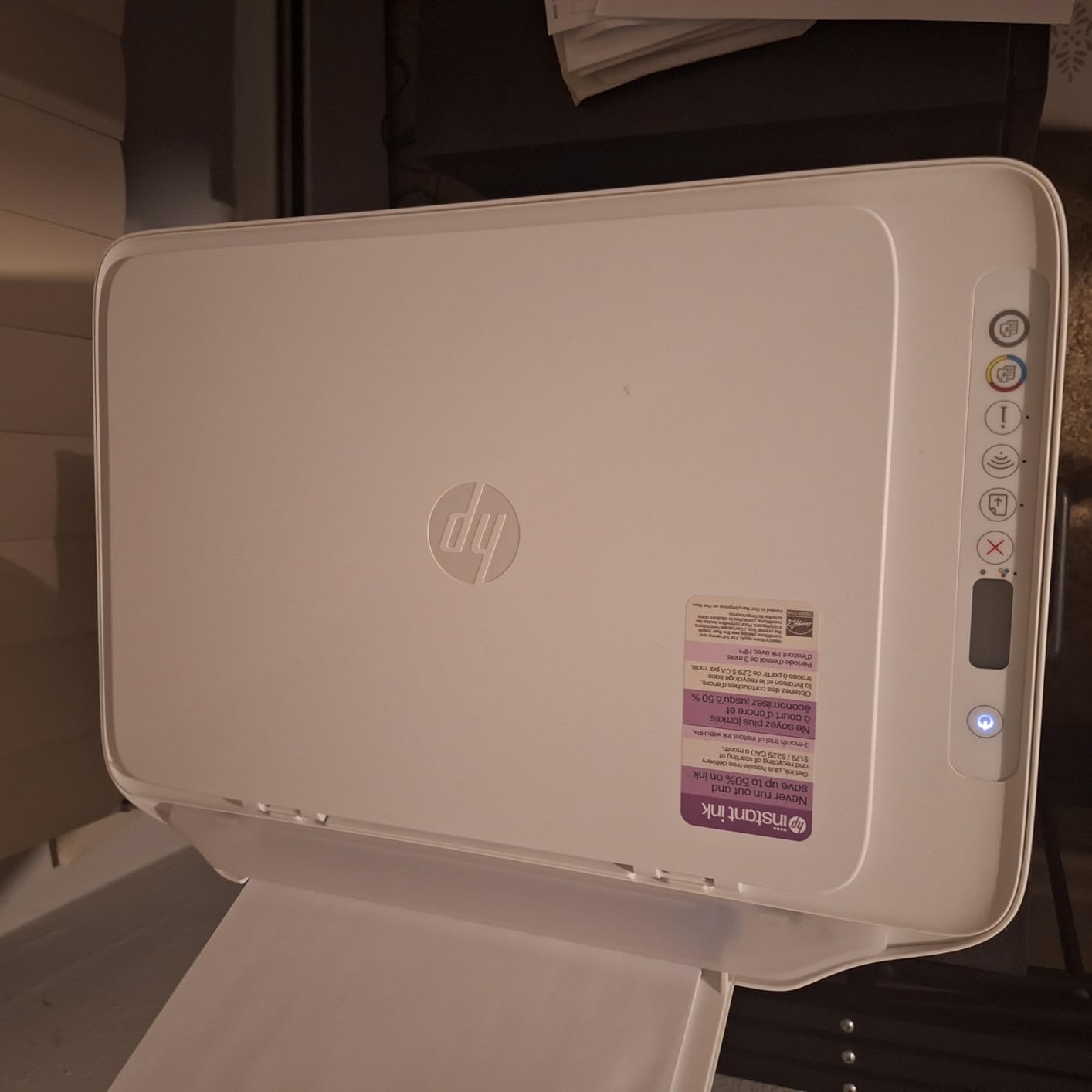 HP DeskJet 2827e Wireless All-in-One Color Inkjet Printer, Scanner, Copier, Best-for-Home, 3 Month Instant Ink Trial Included, AI-Enabled (6W7F5A) customer photo 1