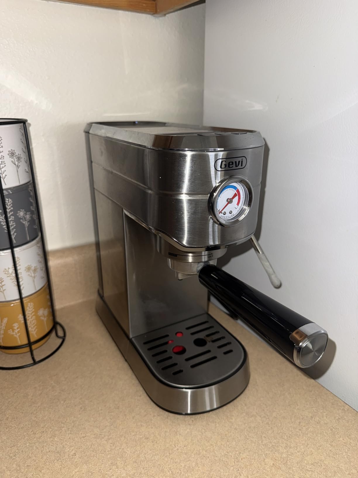 Gevi 20 Bar Compact Espresso Machine for Home, Latte & Cappuccino Coffee Maker | BPA-free; 34oz Water Tank; Built-in Pressure Gauge; with Compatible Accessories; Can Make Americano; Easy to Clean; with Steam Wand customer photo 1