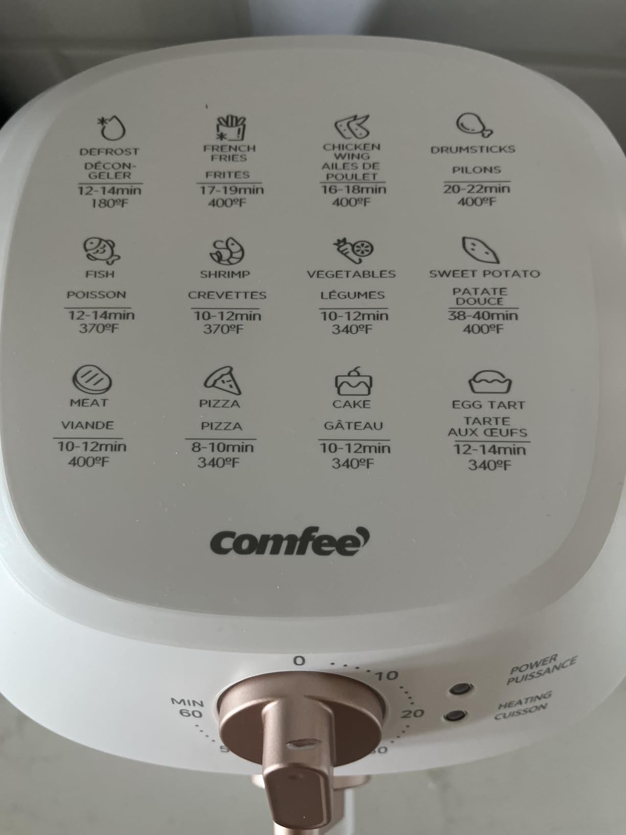COMFEE' Compact 2.1-Quart Mini Air Fryer for Small Kitchens, White customer photo 1