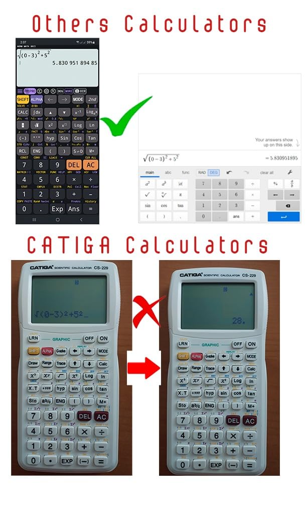 CATIGA Scientific Calculator with Graphic Functions, CS-229 customer photo 1