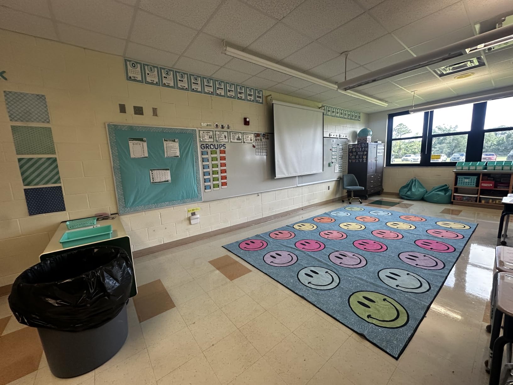 OLEEK Large Classroom Rug Elementary 6x9 - (Washable) Classroom Rugs for Kids Room - Classroom Carpet Elementary - Kids playroom Rug 6 x 9 - Preschool Rugs for Classroom - Schoolgirl Style Classroom customer photo 2