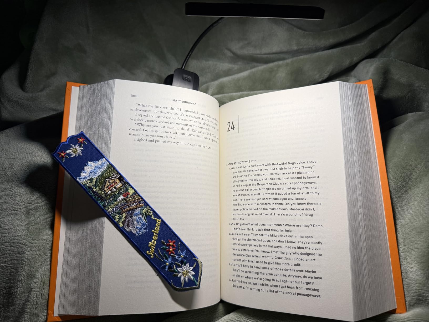 Glocusent 26 LED Rechargeable Book Light for Reading in Bed, Eye-Caring 5 Amber Colors and Stepless Dimming, Lasts 1 Week to a Months, Travel Clip on Lamp Gifts for Book Lovers, Men, Women & Kids customer photo 1