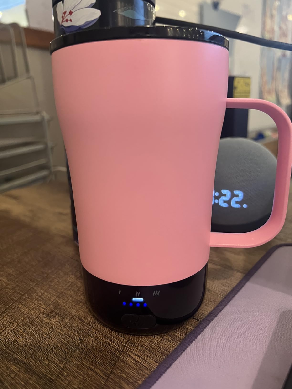 Self-Heating Coffee Mug, 14oz Heated Coffee Mug - Rechargeable Temperature Control Coffee Mug Keep Coffee Hot, Smart Mug Great Gift for Coffee Lovers & Slow Sippers customer photo 2