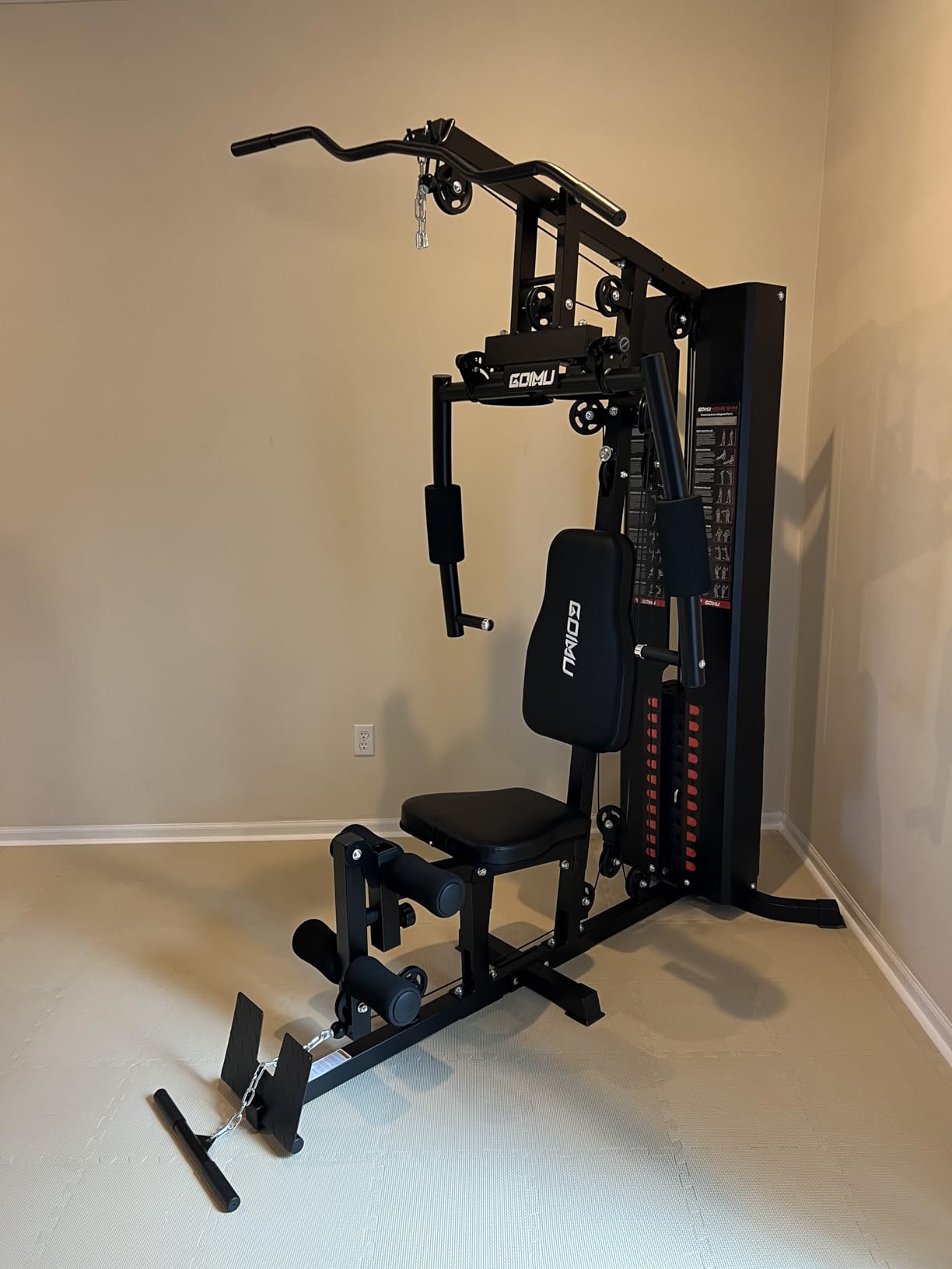 Home Gym, M1 Workout Station with 140LBS Weight Stack, Multifunctional Home Gym Equipment with Pulley System for Full Body Strength Training customer photo 2
