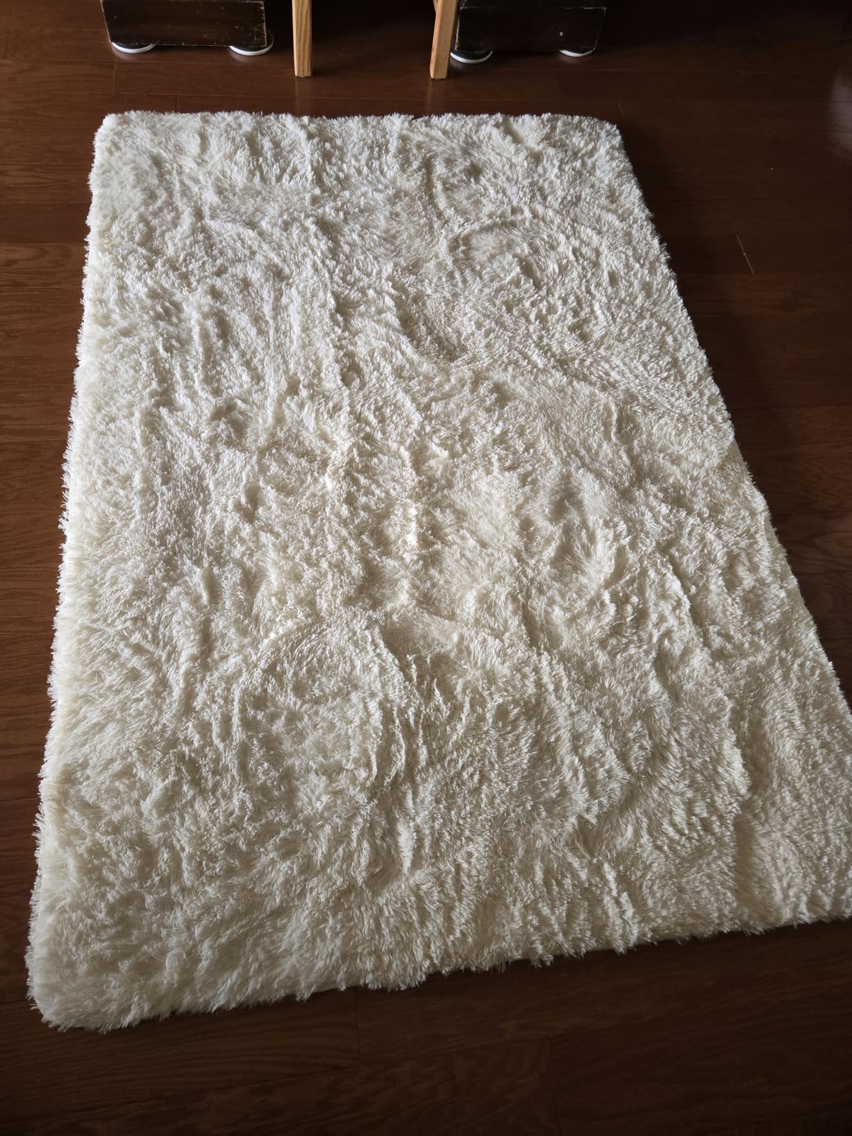 Ophanie Washable 3x5 Area Rug, Bedside Preppy Dorm Rug, College Essentials Non Slip Grey Small Carpets for Bedroom, Anti Slip Fluffy Gray Living Room, Home Decor Aesthetic, Nursery customer photo 1