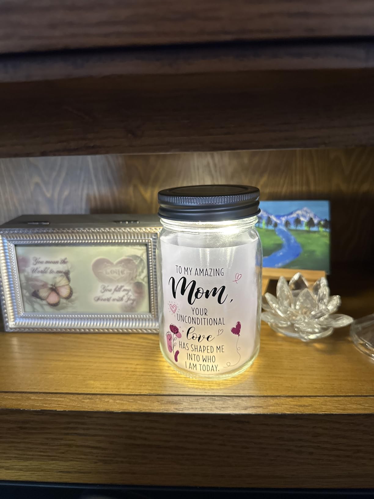 Solmay Friendship Gifts for Women, Best Friend Birthday Gifts Jar Light customer photo 2