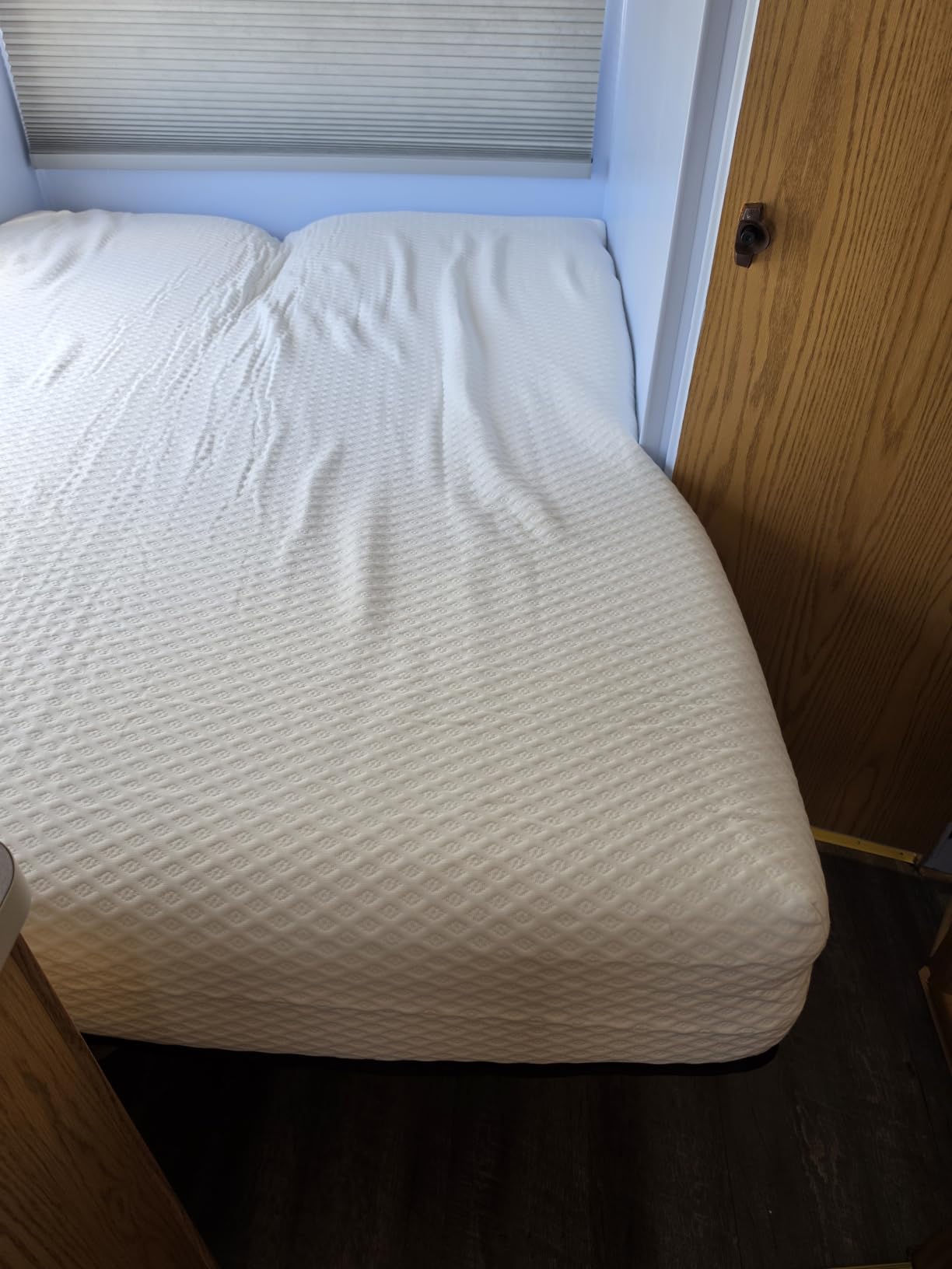 Short Queen - 10 Inch RV Mattress - 60x74, Aquasoft Memory Foam Mattress, Medium Firm, Breathable Diamond Soft Cover Fabric, Certified Safe Foam, Bed in a Box Mattress, Made in Mississippi customer photo 1