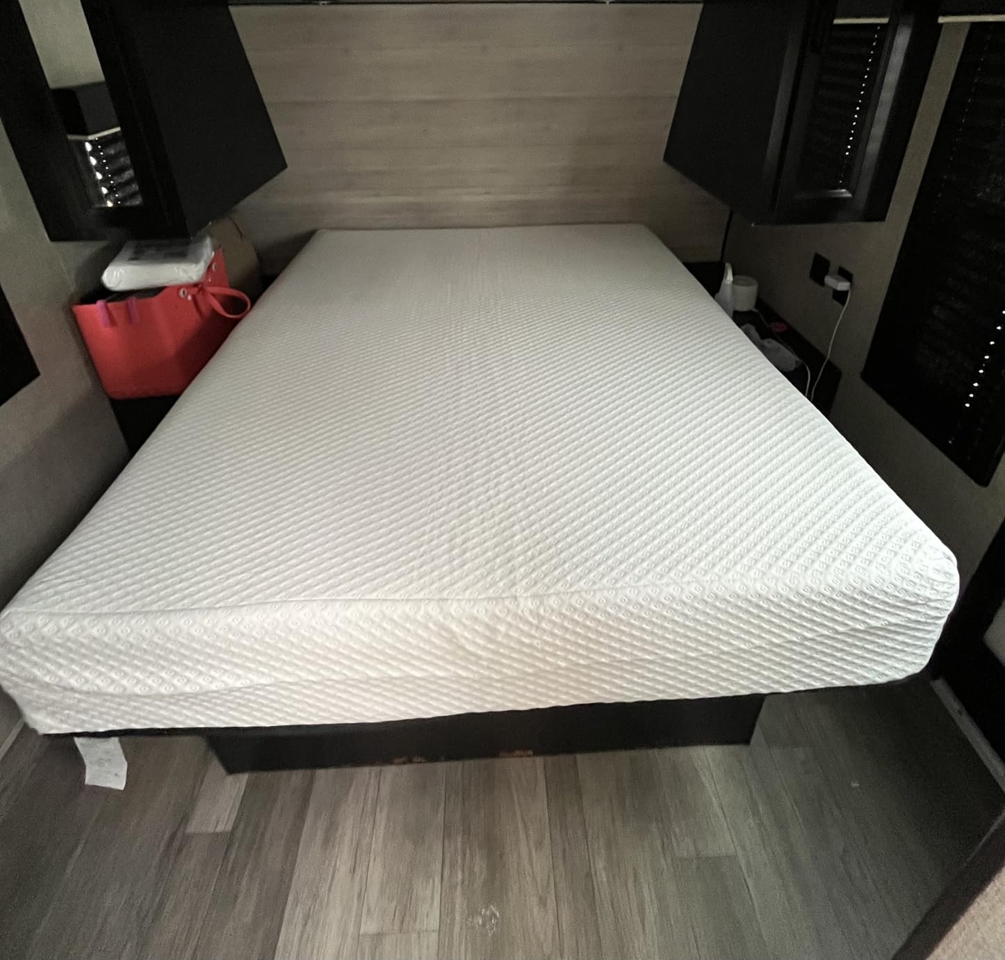Short Queen - 10 Inch RV Mattress - 60x74, Aquasoft Memory Foam Mattress, Medium Firm, Breathable Diamond Soft Cover Fabric, Certified Safe Foam, Bed in a Box Mattress, Made in Mississippi customer photo 2