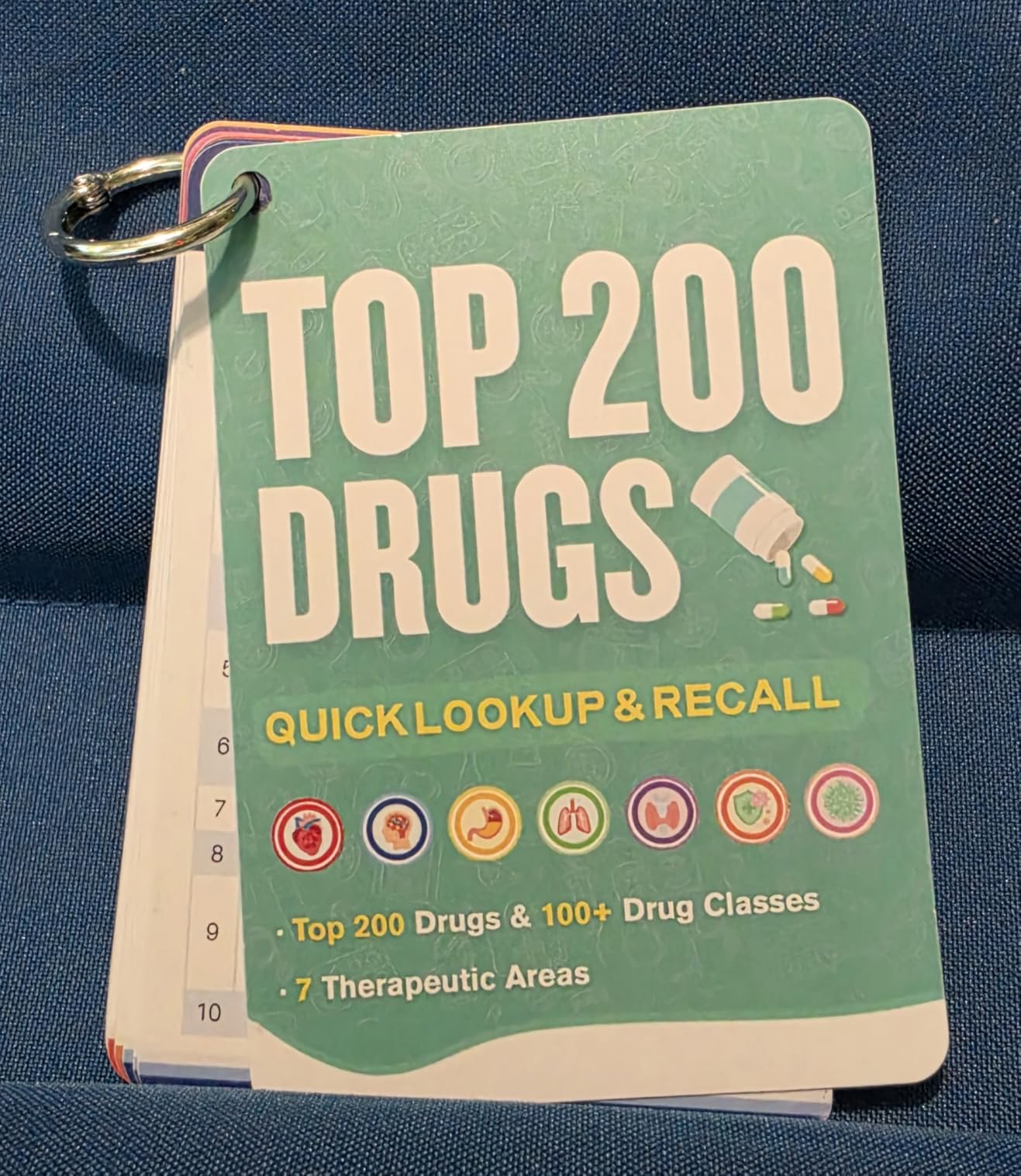 Top 200 Drugs Quick Reference Flash Cards 2025 - Rapid Review of Pharmacology Essentials for Nursing Students, Pharmacy Tech & Paramedics - Color-Coded Drug Guide customer photo 1