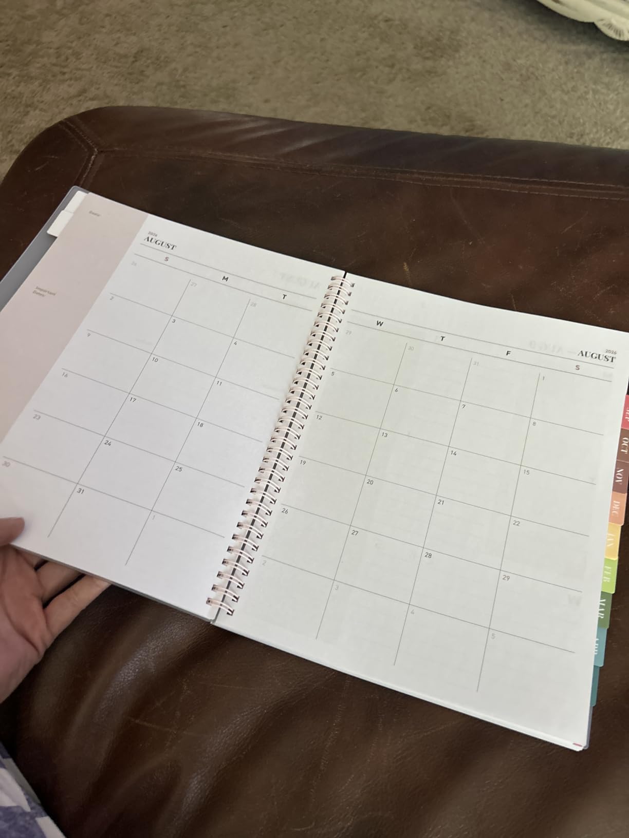 Rileys Academic Planner 2026-2027, Daily, Weekly & Monthly Planner, July 2026 - June 2027, Student Notes Pages, Twin-Wire Binding, Weekly Agenda for School & Work (8 x 6-Inches, Blue) customer photo 1