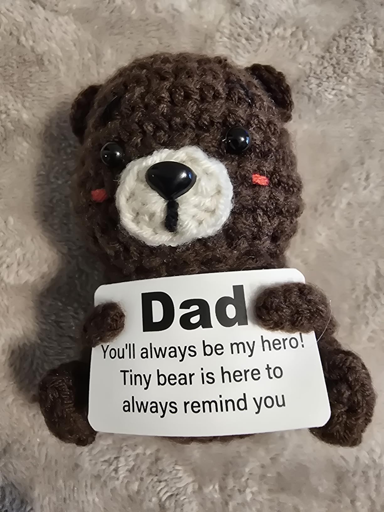 Nurse Gifts for Women Men, Handmade Positive Crochet Bear Decor, Doctor Nurse Practitioner Gifts for Birthday Christmas, Nursing Graduation Gift, Appreciation Gift for Hospital Staff customer photo 1