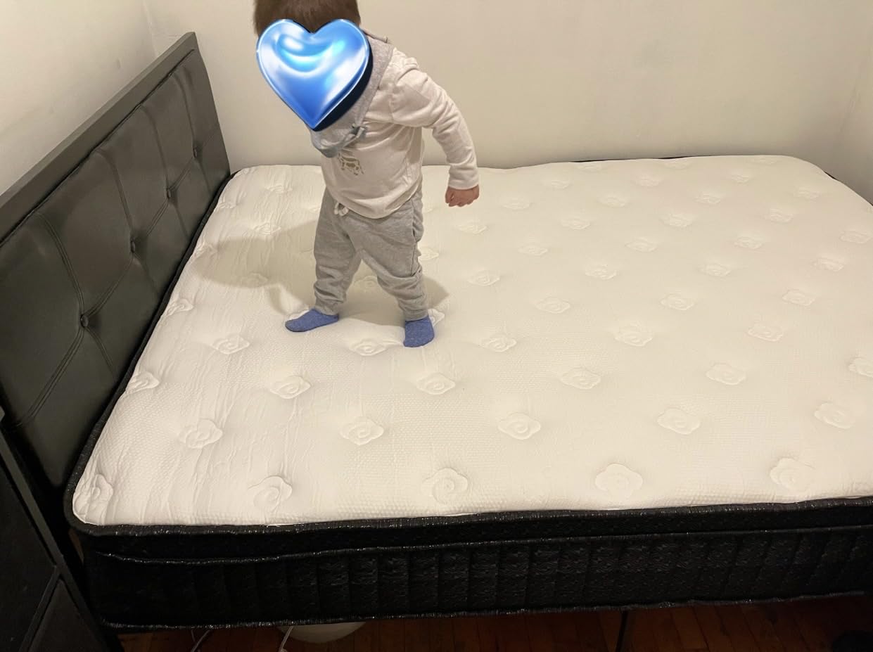 Ailis Queen Mattress, 12 Inch Queen Hybrid Mattress in a Box, Medium Firm with Upgraded Pocket Springs for Superior Motion Isolation, Strong Edge Support & Breathable Comfort customer photo 1