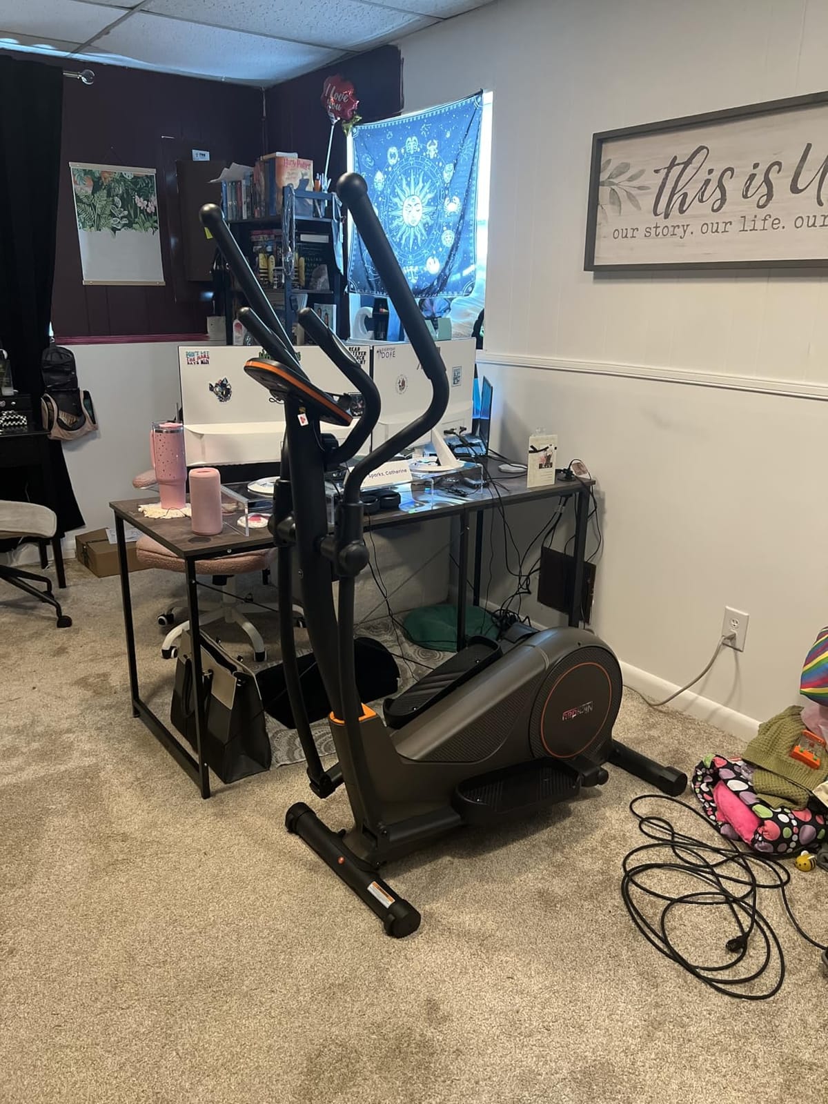 Niceday Elliptical Exercise Machine with 15.5IN/16IN/20IN Stride | Magnetic Elliptical Trainer for Home Use, 16 Resistance Levels, 400LBS Loading Capacity, Support Kinomap APP customer photo 2