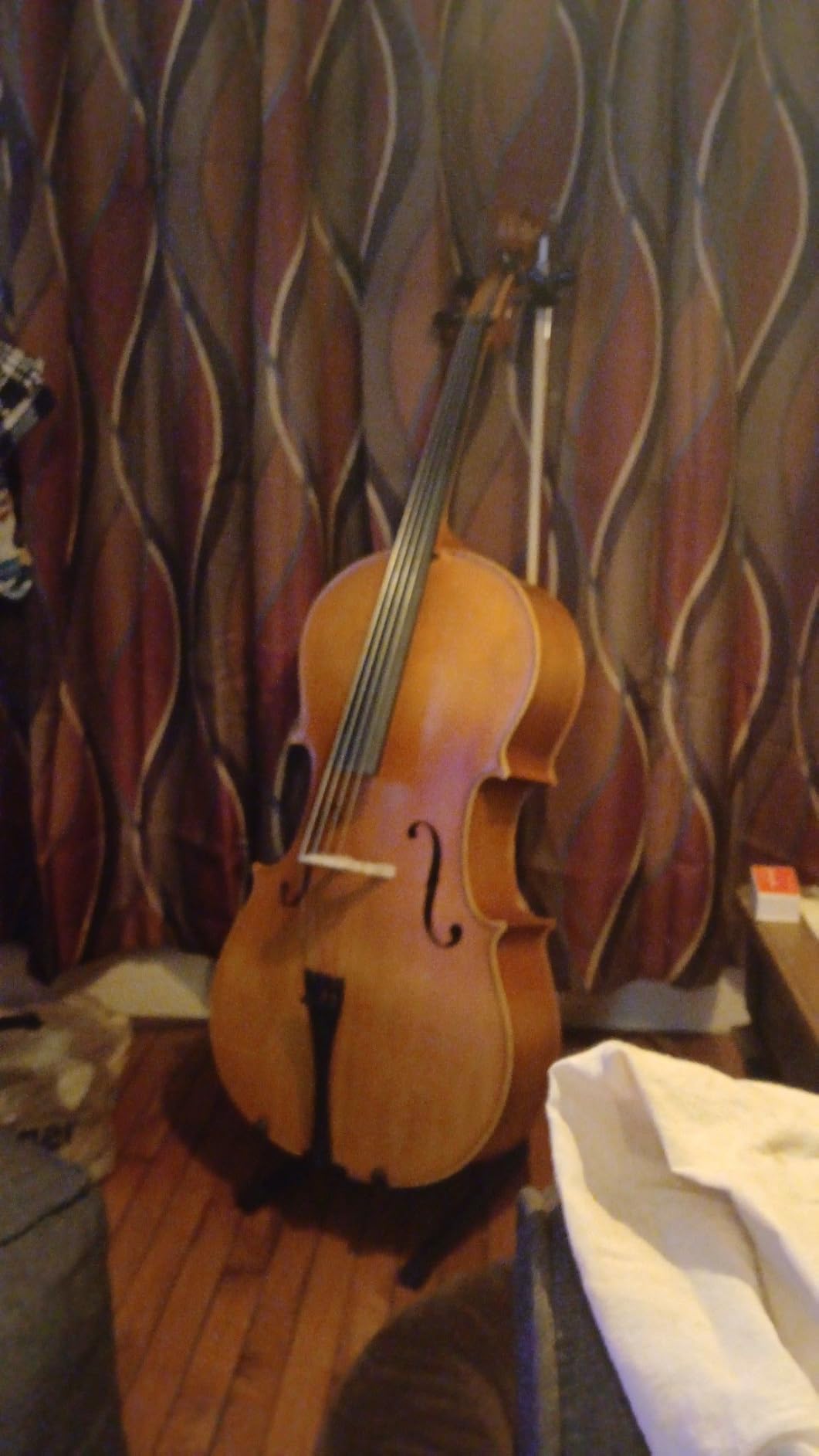 Ktaxon Full Size 4/4 Solid Wood Acoustic Cello with Sturdy Stand, Portable Bag, Premium Rosin and Extra String (Matte) customer photo 1