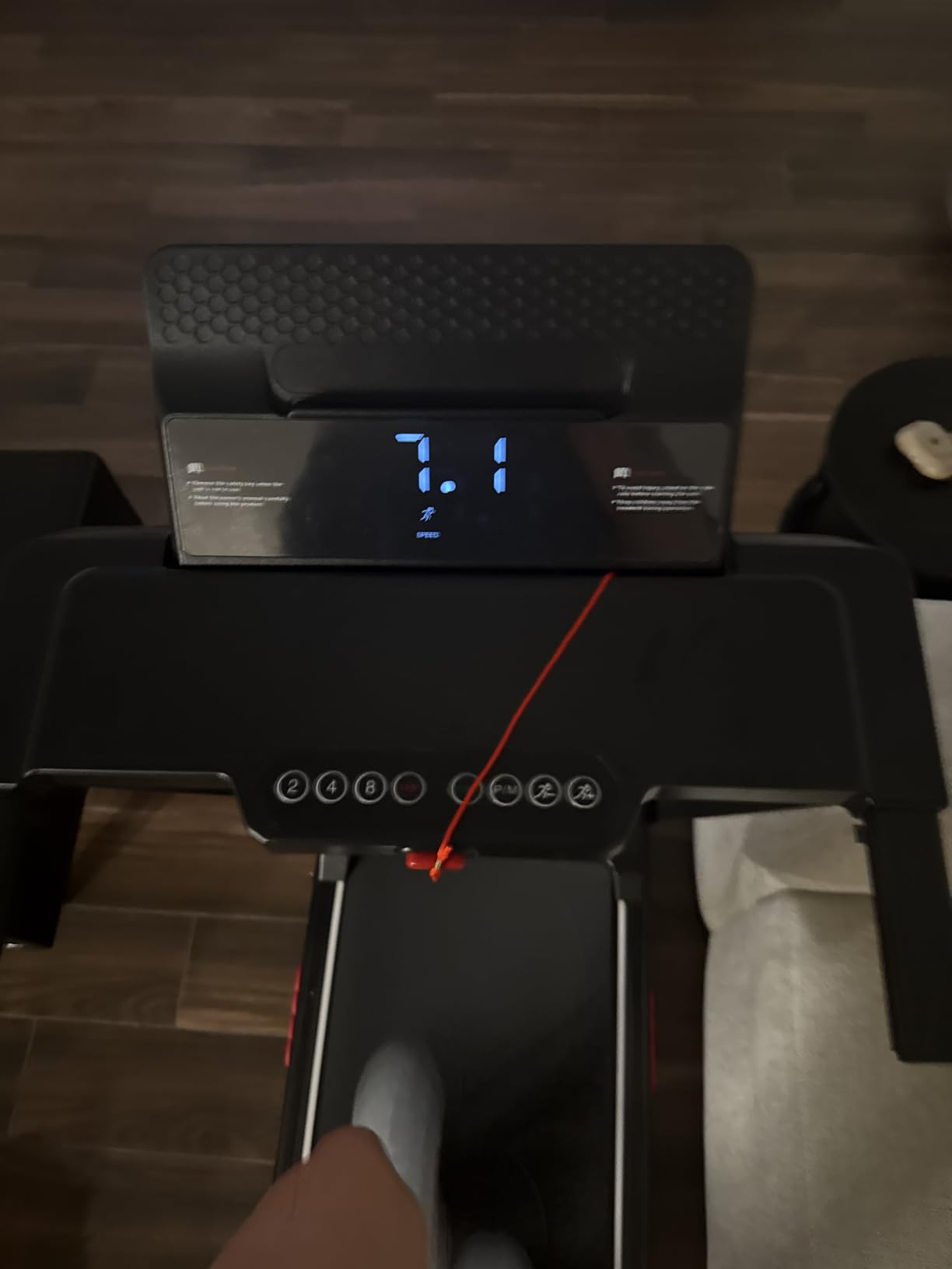 KASSADIN Electric Treadmill for Home Small, Walking Pad with Handle Bar, 3.5HP Portable Mini Treadmill for Home Exercising, Small Walking Pad Treadmill with Handle Bar and Incline, 0.6-10MPH, 400LBS customer photo 2