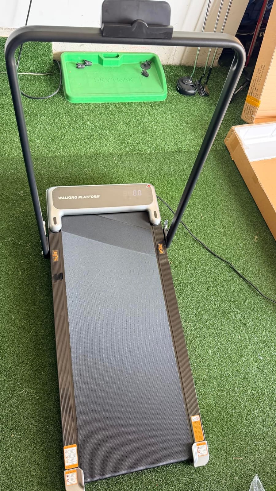 Walking Pad Treadmill for Home, Walking Pad with Incline and Handle Bar | Sturdy Foldable Handles Walking Pad with LED Display, Portable Quiet Under Desk Treadmills for small space at home office customer photo 1