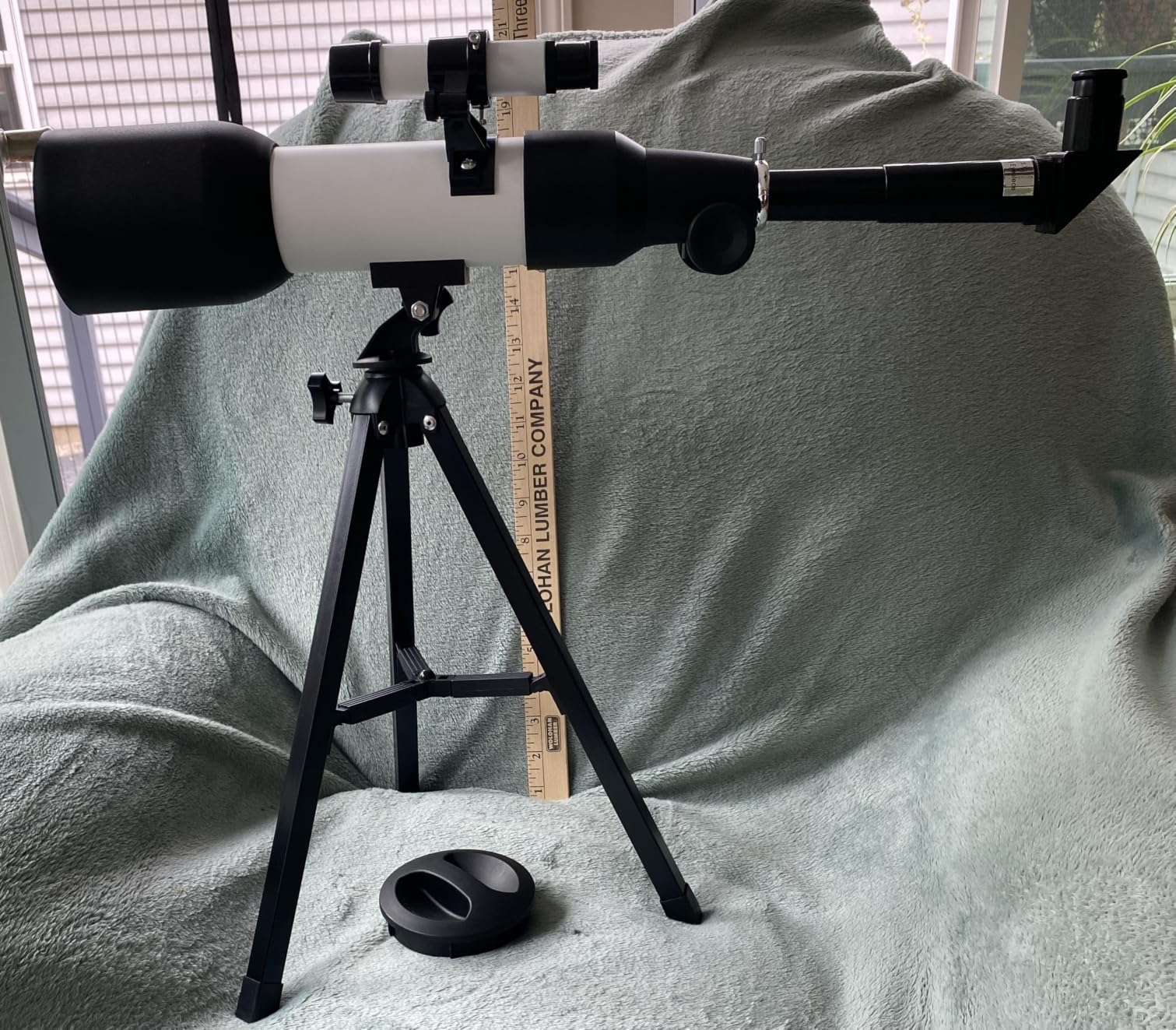 Telescope for Kids, 60mm 90x Beginner Telescope with Tripod | Includes a sturdy tripod, finder scope, and astronaut sticker. A STEM astronomy gift for kids ages 6-12 customer photo 1
