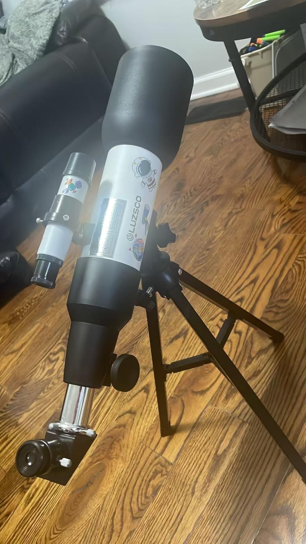 Telescope for Kids, 60mm 90x Beginner Telescope with Tripod | Includes a sturdy tripod, finder scope, and astronaut sticker. A STEM astronomy gift for kids ages 6-12 customer photo 2