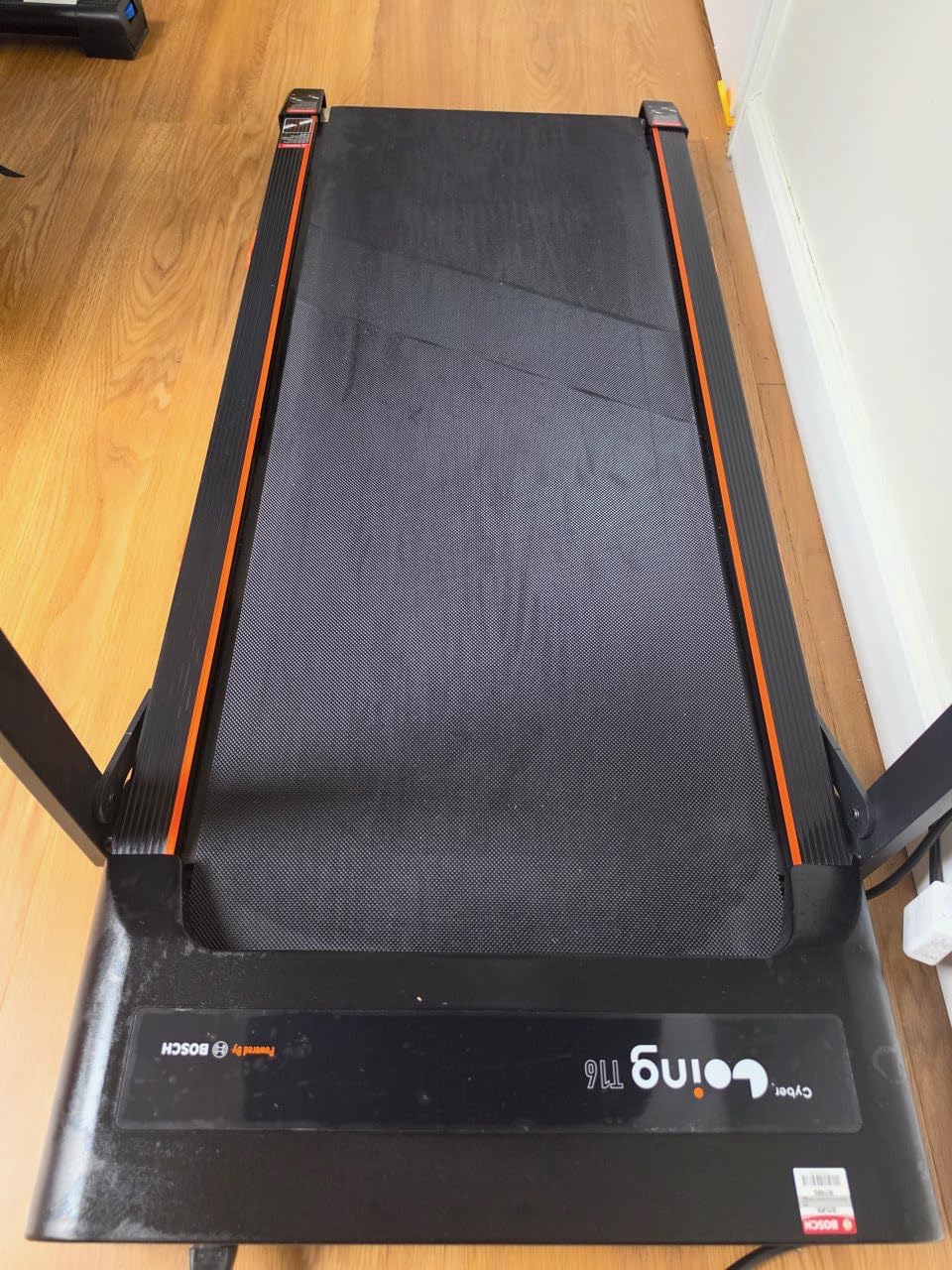 Cybergoing T16 Treadmill for Home Powered By Bosch 3.5HP, Walking Pad | Treadmill, Fixed 7% Incline, 0.6-7.6 MPH, App + Button Control, RGB Color Display, Handrails, 330lb Capacity, 15