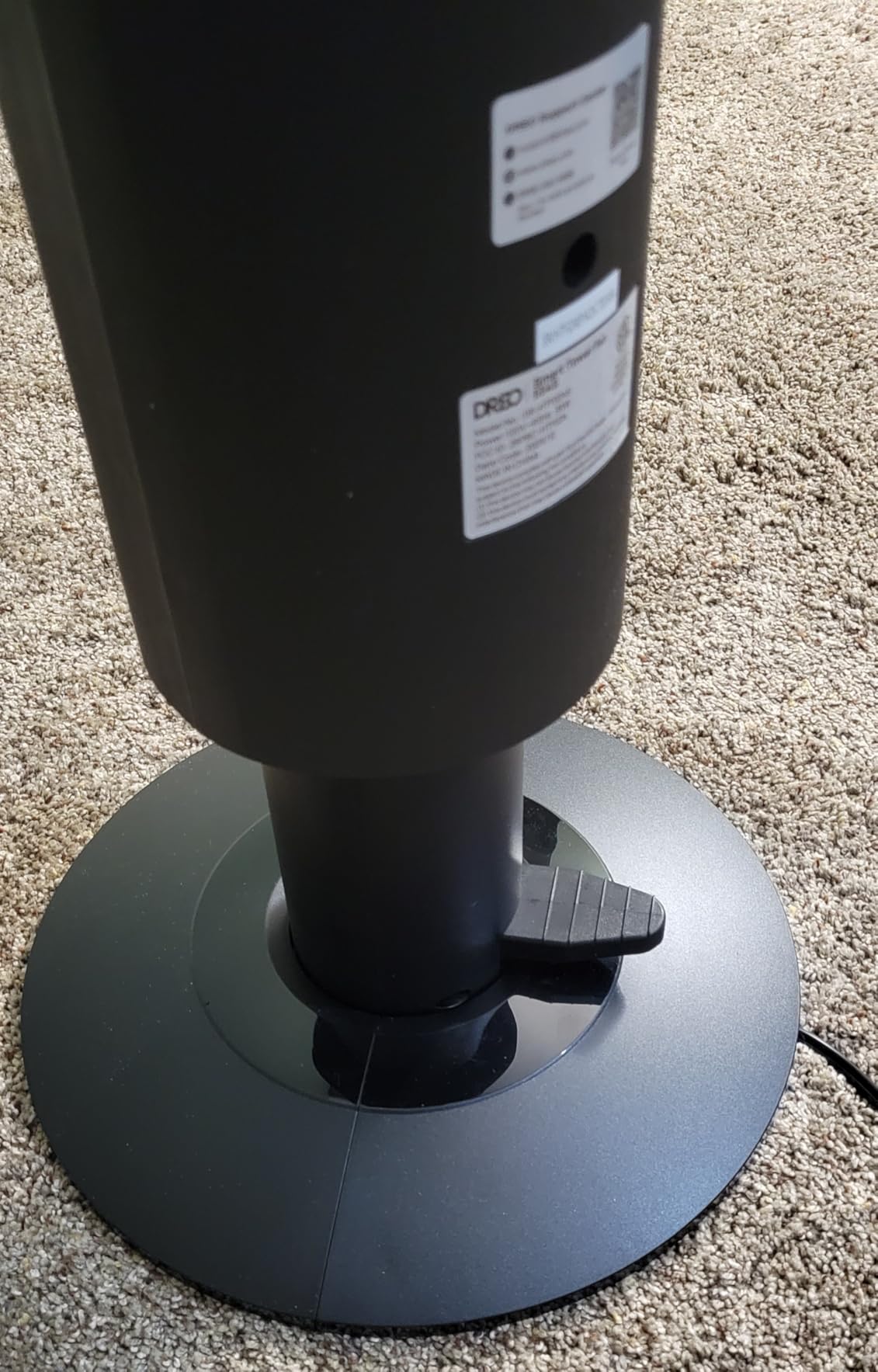 DREO Smart Tower Fan for Bedroom, 40''-45'' Adjustable Height, 9 Speeds | 28 ft/s Velocity, Quiet Fan with DC Motor, 4 Modes, 90°Oscillating Standing Fan, 12H Timer for Home, APP and Voice Control customer photo 2