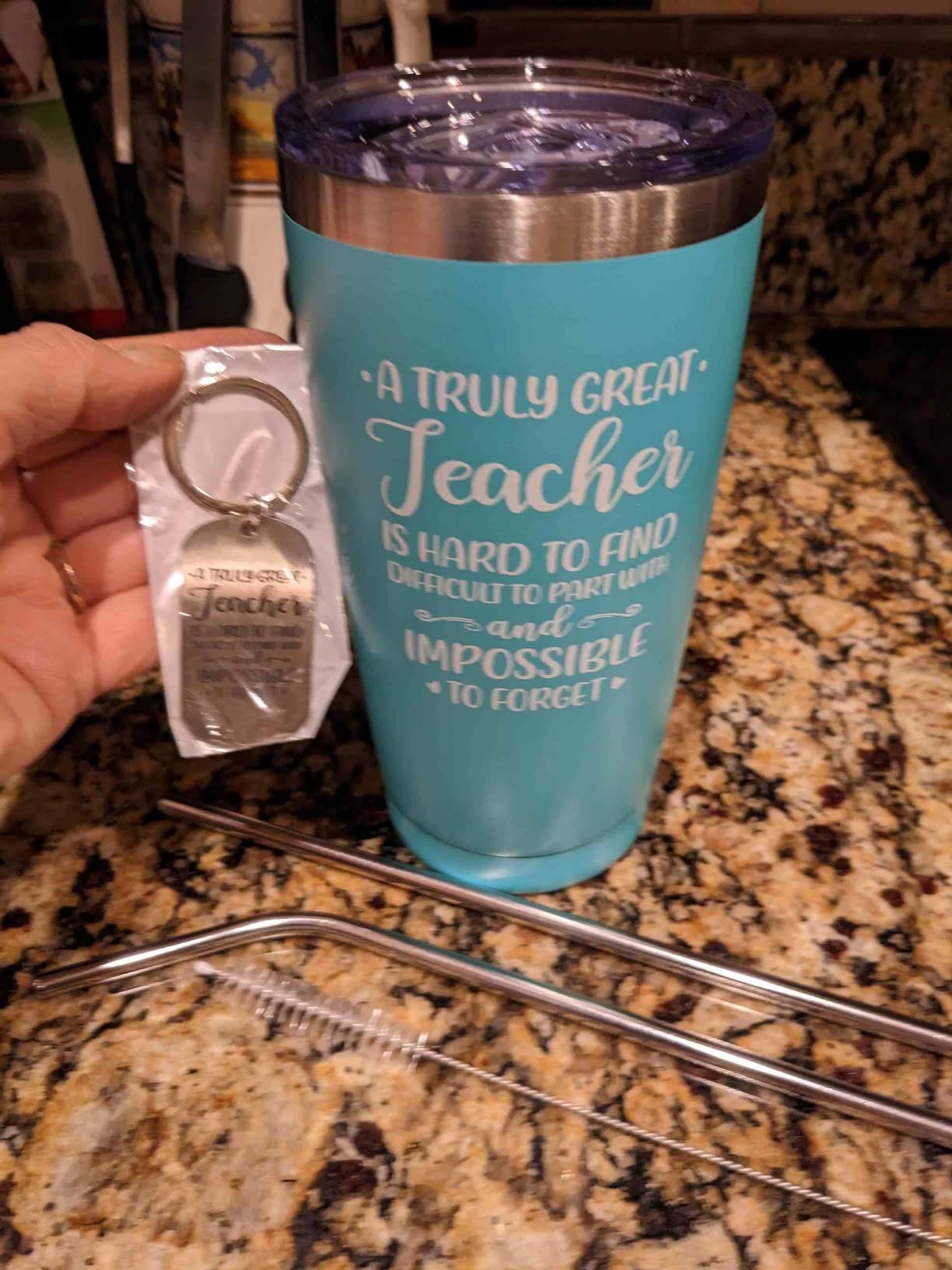 Grifarny Difference Maker Water Bottle 32 oz - Thank You Gifts for Men - Employee, Teacher Appreciation Gifts - Gift for Administrative Assistant, Principal, Instructor, Boss, Coworkers customer photo 2