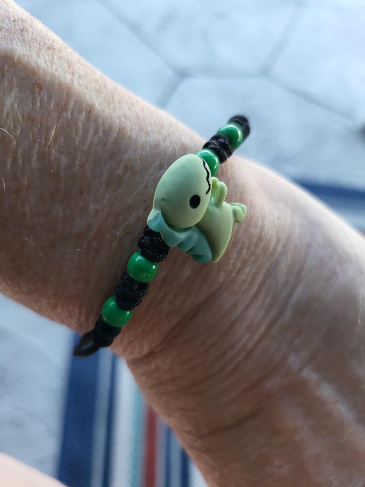 HGDEER You're a Dino-Mite Kid, Dinosaur Bracelet School Gifts for Boys | Resin Dino Charm on Nylon Cord customer photo 1