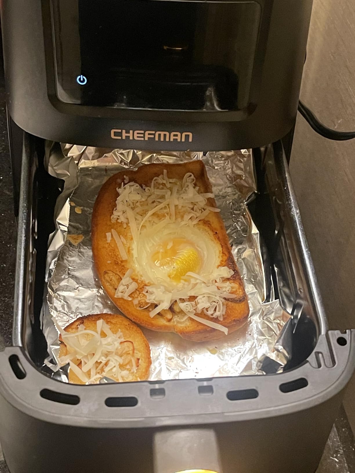 Chefman Compact Air Fryer 3.5 QT - Slim Design Fits Small Kitchens, 4-in-1 Air Fry, Bake, Dehydrate, Frozen, 450°F Max Temp, Narrow Footprint Saves Counter Space, Nonstick Ceramic, Dishwasher-Safe customer photo 2