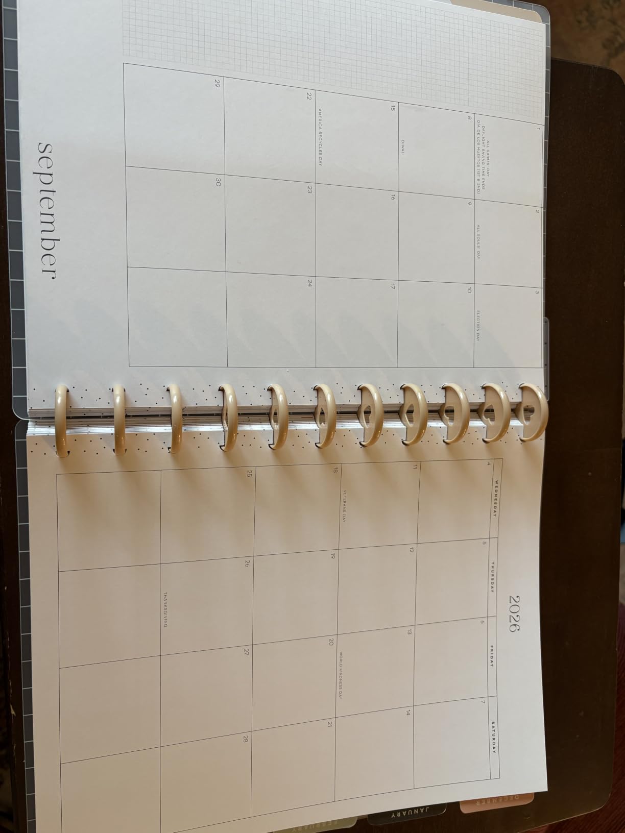 Happy Planner Disc-Bound Planner July 2026-June 2027, Big Size | Includes 3 extra months and 2 sticker sheets, 8.5