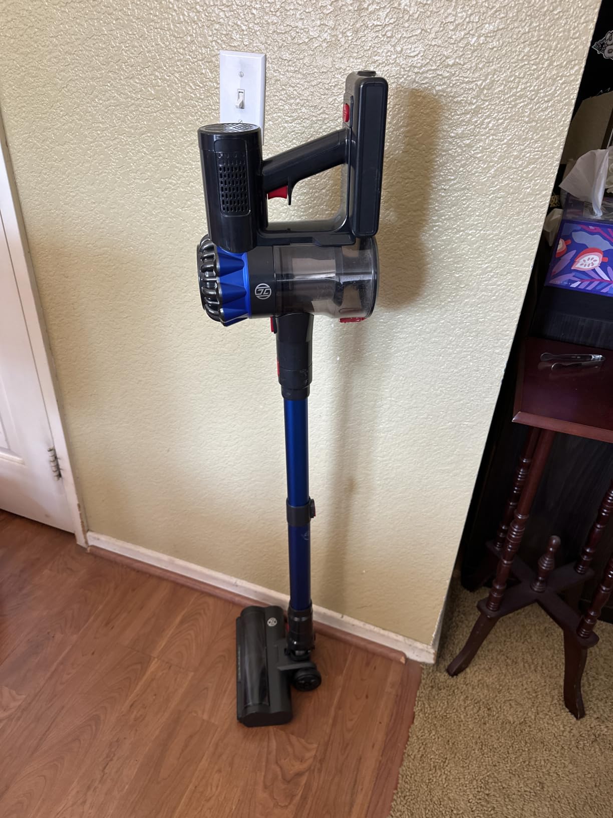 Cordless Vacuum Cleaner, 600W 50Kpa 65Mins Cordless Stick Vacuum with Self-Standing, Touch Screen, Anti-Tangle Wireless Vacuum, Vacuum Cleaners for Home/Pet Hair/Carpets/Hardwood Floor customer photo 2
