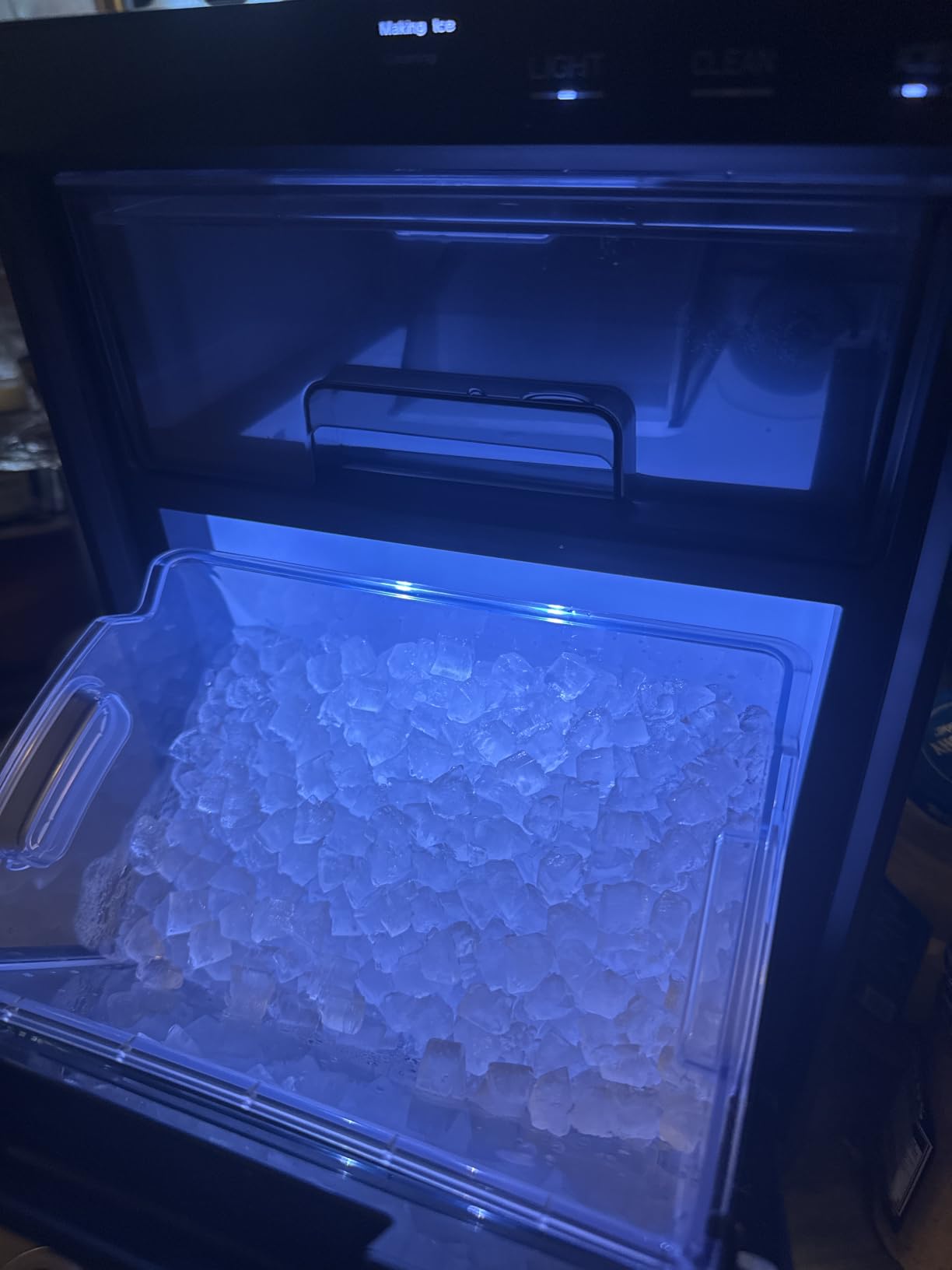 EUHOMY Nugget Ice Maker Countertop, 44Lbs/24H Sonic Ice Maker Machine, Self-Cleaning Pellet Ice Makers with Ice Scoop&Basket, Countertop Pebble Ice Maker for Home/Kitchen/Office customer photo 1