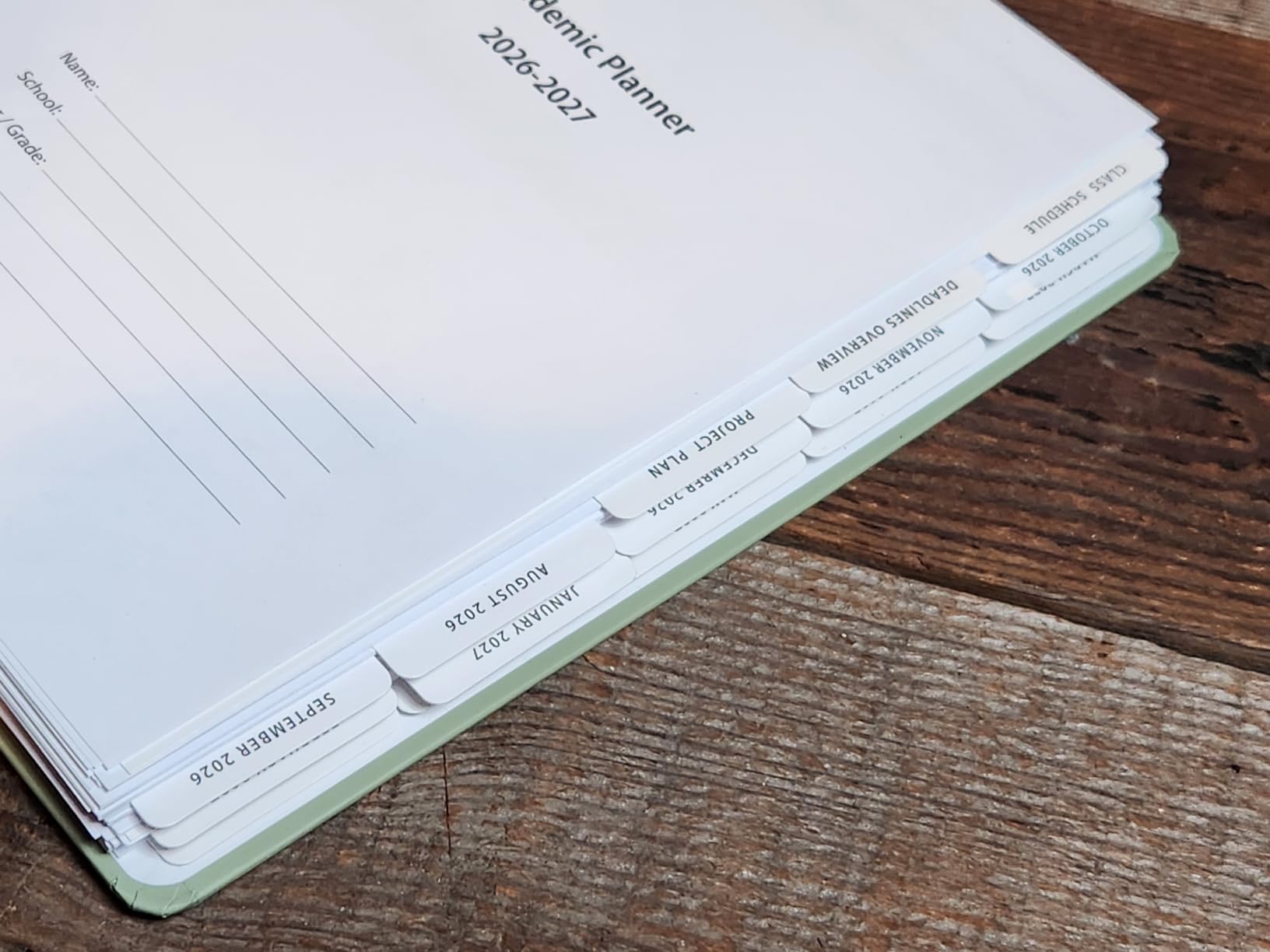 Academic Planner 2026-2027, Student Planner with Monthly Tabs, A5 | Class Schedule, Deadlines Tracking, Project Planning, School Planner for High School, College, & Homeschool Students customer photo 1