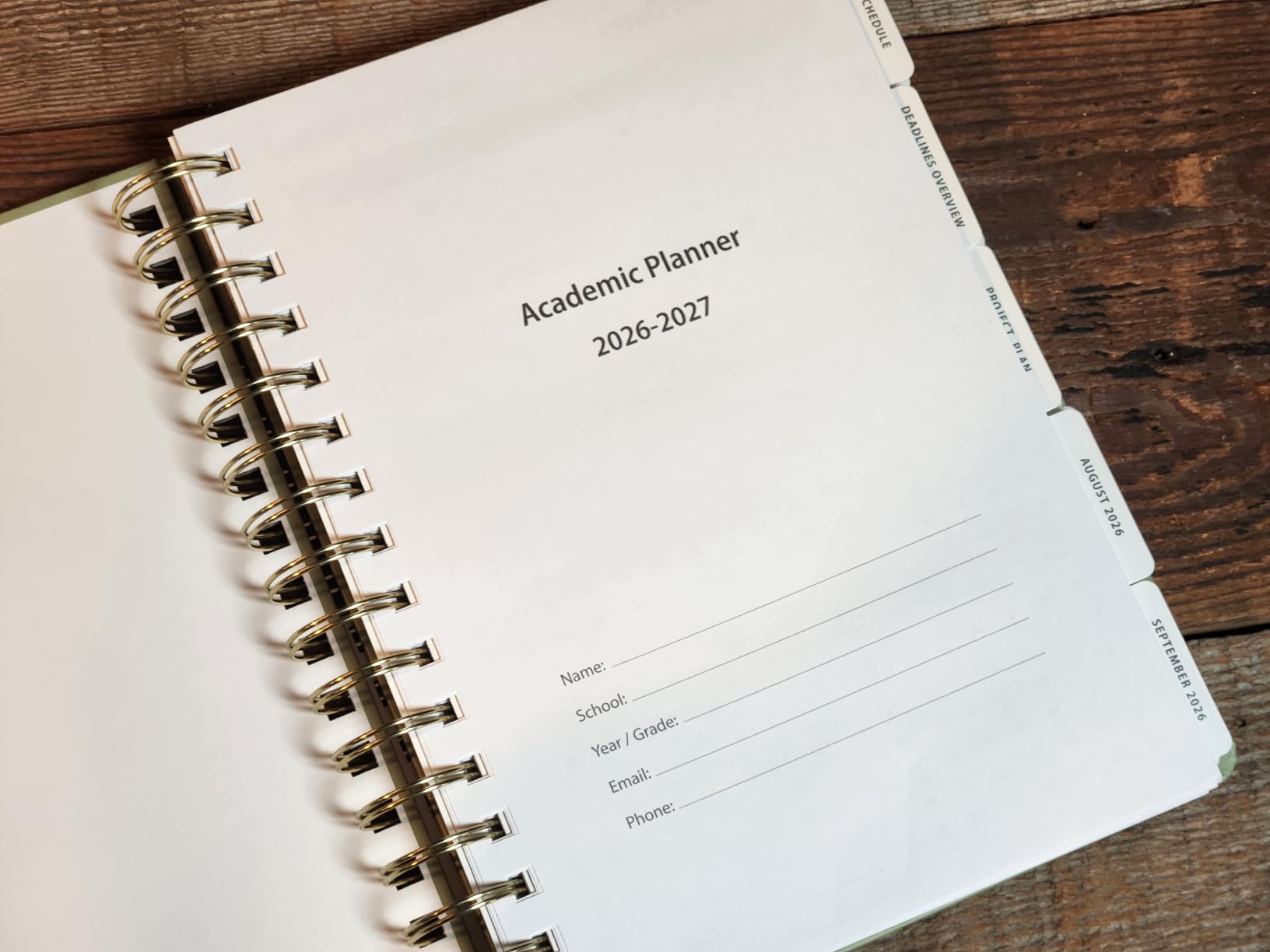 Academic Planner 2026-2027, Student Planner with Monthly Tabs, A5 | Class Schedule, Deadlines Tracking, Project Planning, School Planner for High School, College, & Homeschool Students customer photo 2