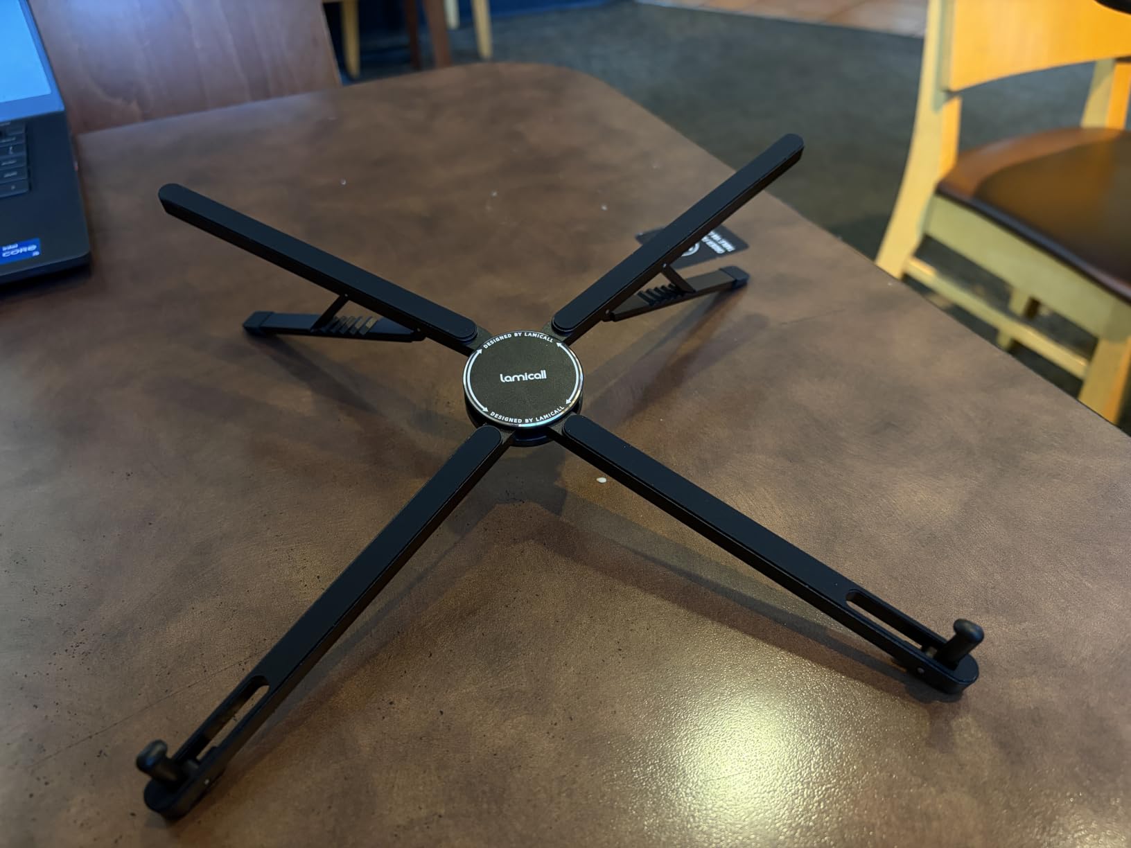 Lamicall Portable Laptop Stand for Desk & Travel 0.47in Ultra-Slim 10-15.6