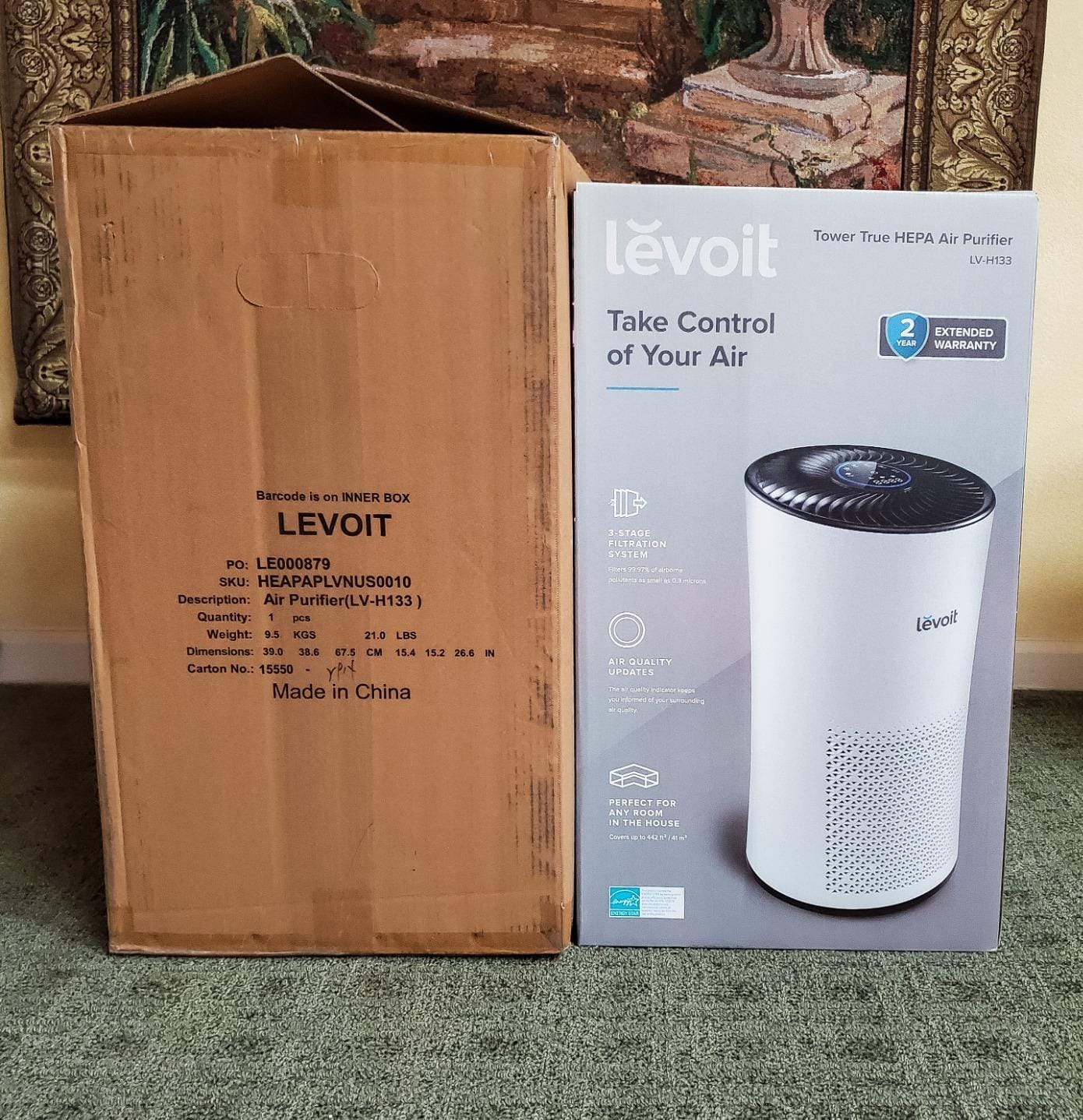 LEVOIT Smart Pet Air Purifier for Home Pets Large Room, Vital Pet Pro, White customer photo 1