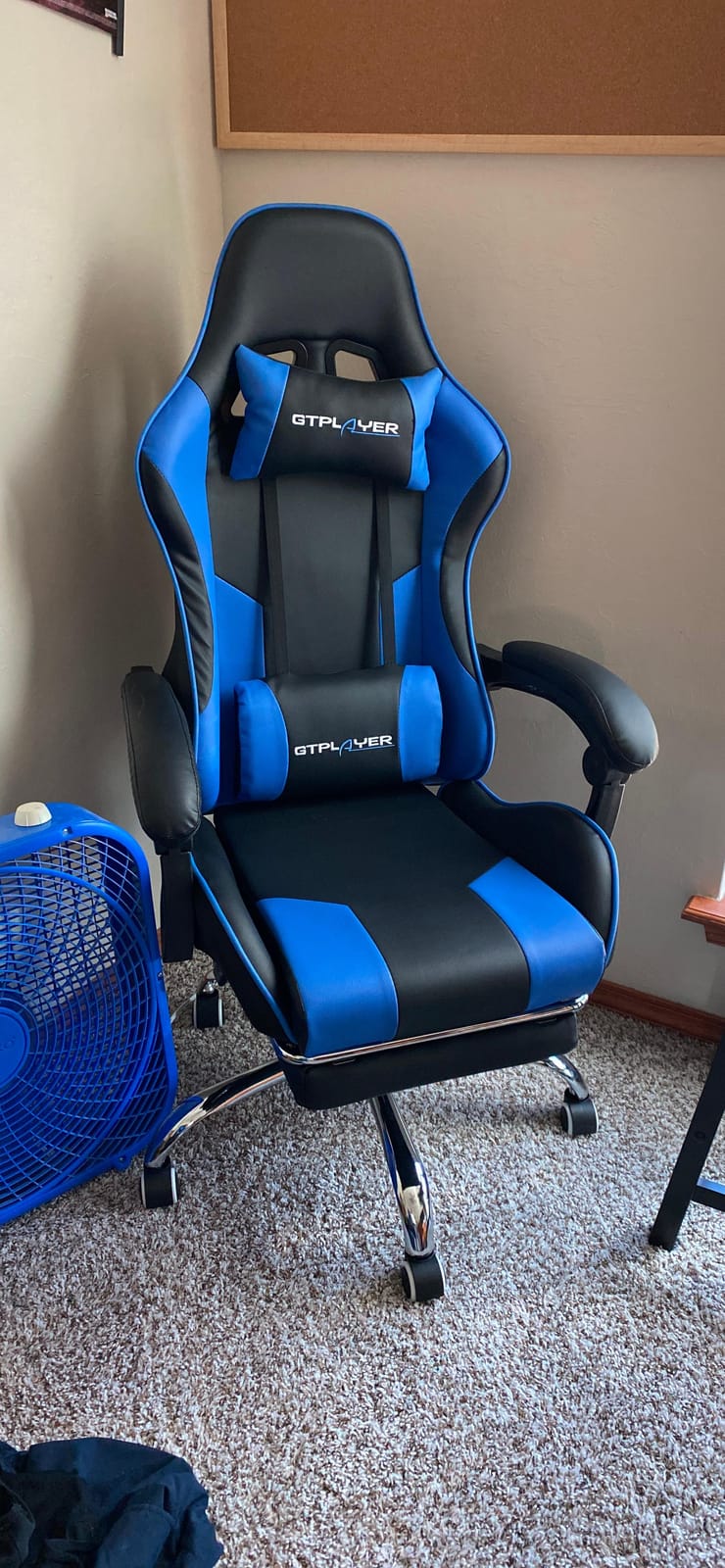 GTPLAYER Big & Tall Gaming Chair, Wide Seat with Footrest, Black & Gray | Ergonomic High Back Computer Desk Chair for Adults, Comfort Padded Seat with Lumbar Support Armrests Recliner for Office/Home customer photo 1