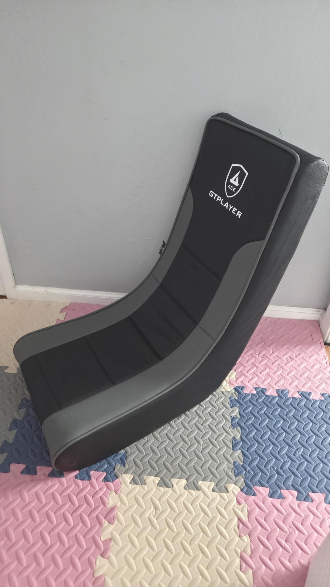 GTPLAYER Floor Rocker Gaming Chair - Adjustable Angle Limiter, Ultra Lightweight Ergonomic Floor Rocking Game Seat for Gaming and Lounging, Black customer photo 2
