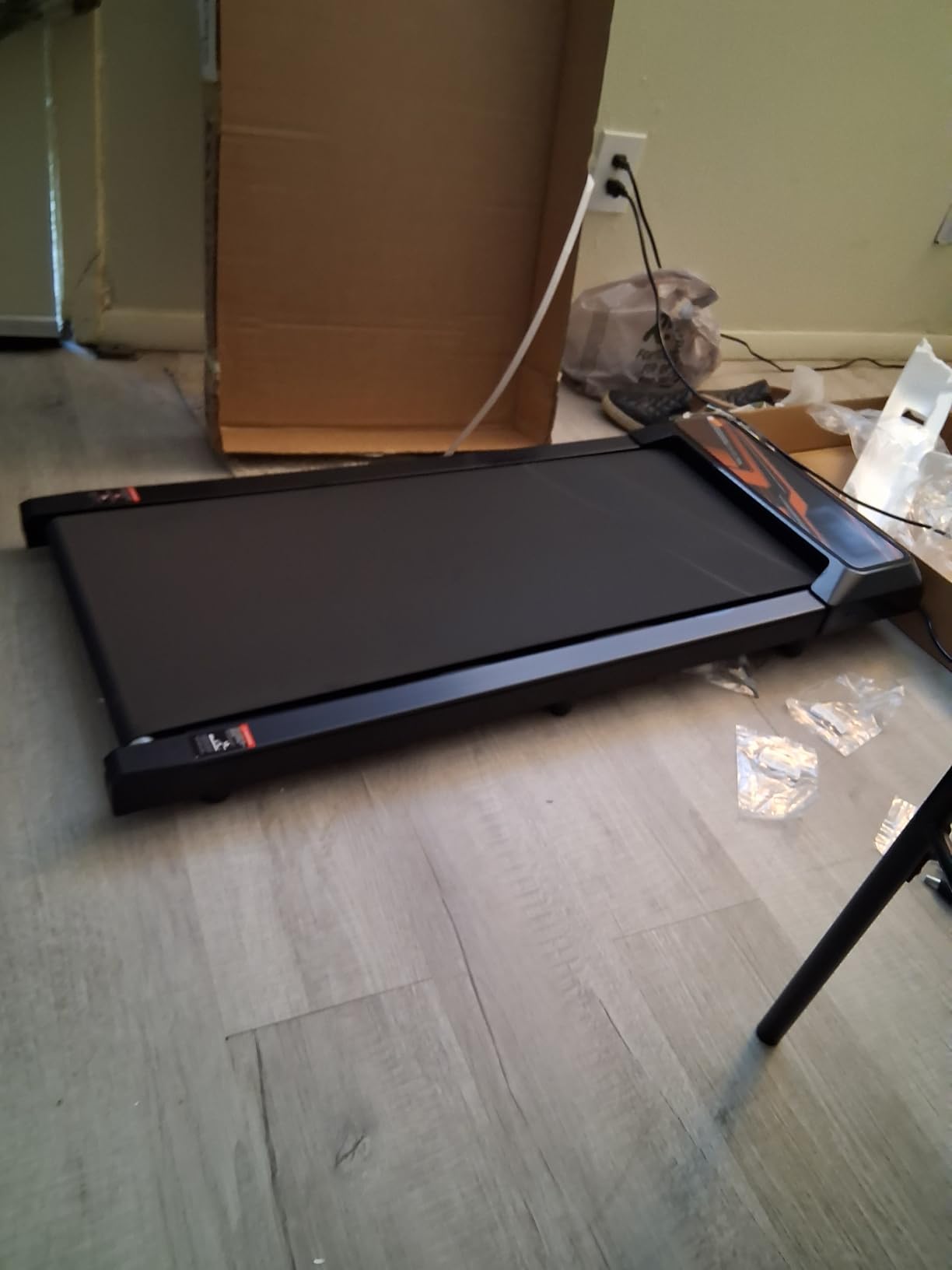 HCOIW Walking Pad Treadmill for Home Office, Portable Under Desk Treadmill | 3-in-1 Foldable Walking Pad with Incline, Quiet, Remote, No Installation, Portable & Easy Storage for Home Office customer photo 2
