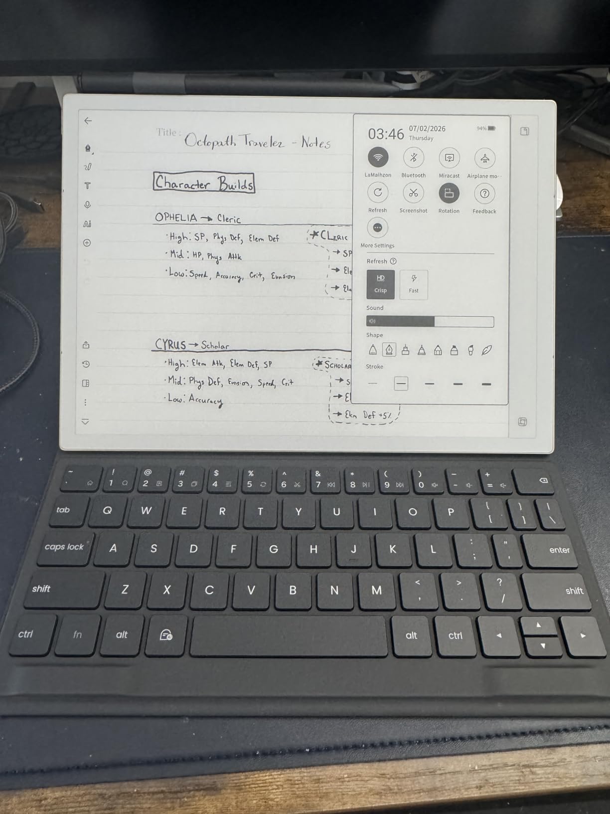 iflytek AINOTE 2 Bundle with Keyboard Case, 10.65