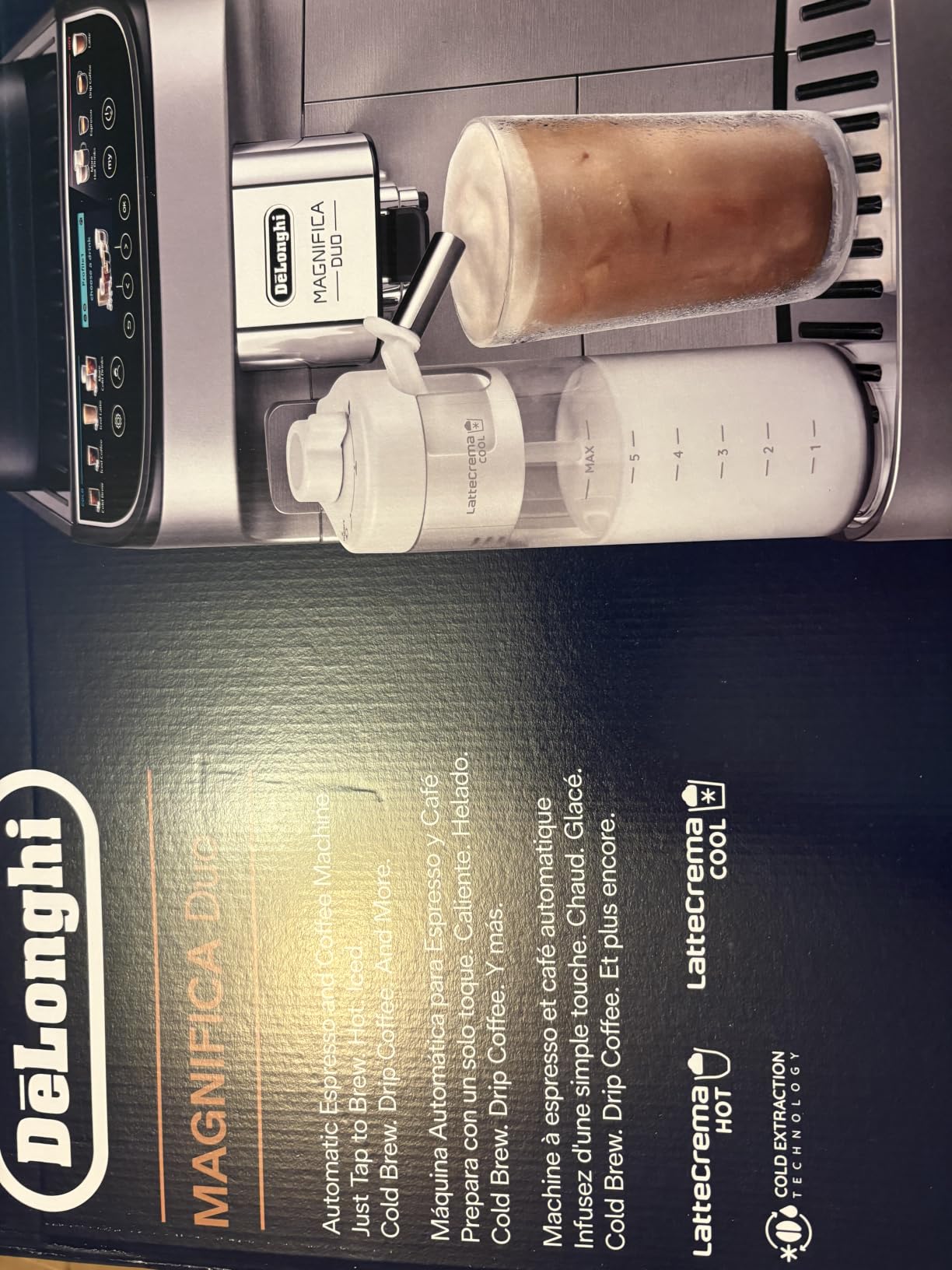 De'Longhi Magnifica Duo Automatic Espresso Machine with Built-In Grinder and Milk Frother customer photo 2